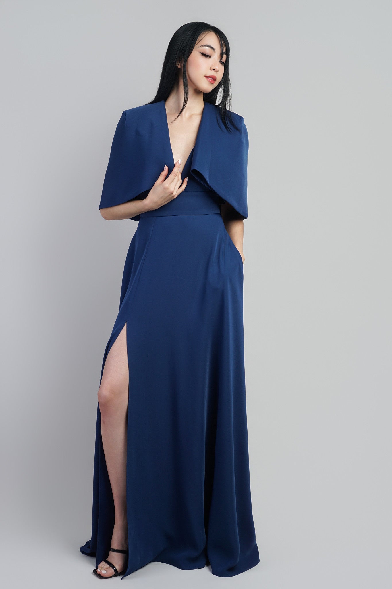 Dark Blue Short Cape/Bolera