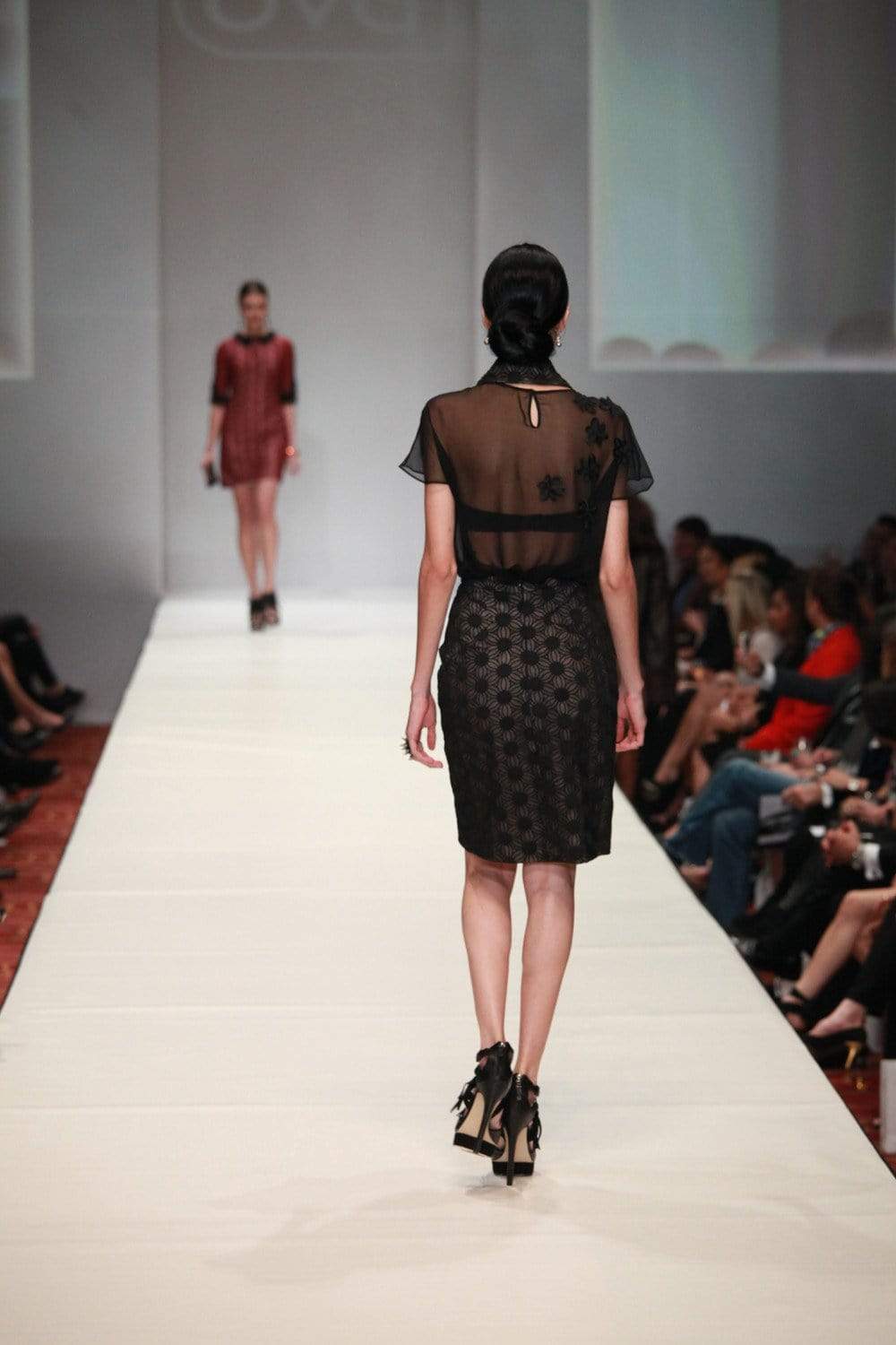 CD-Archive Black Pattern Monique Skirt