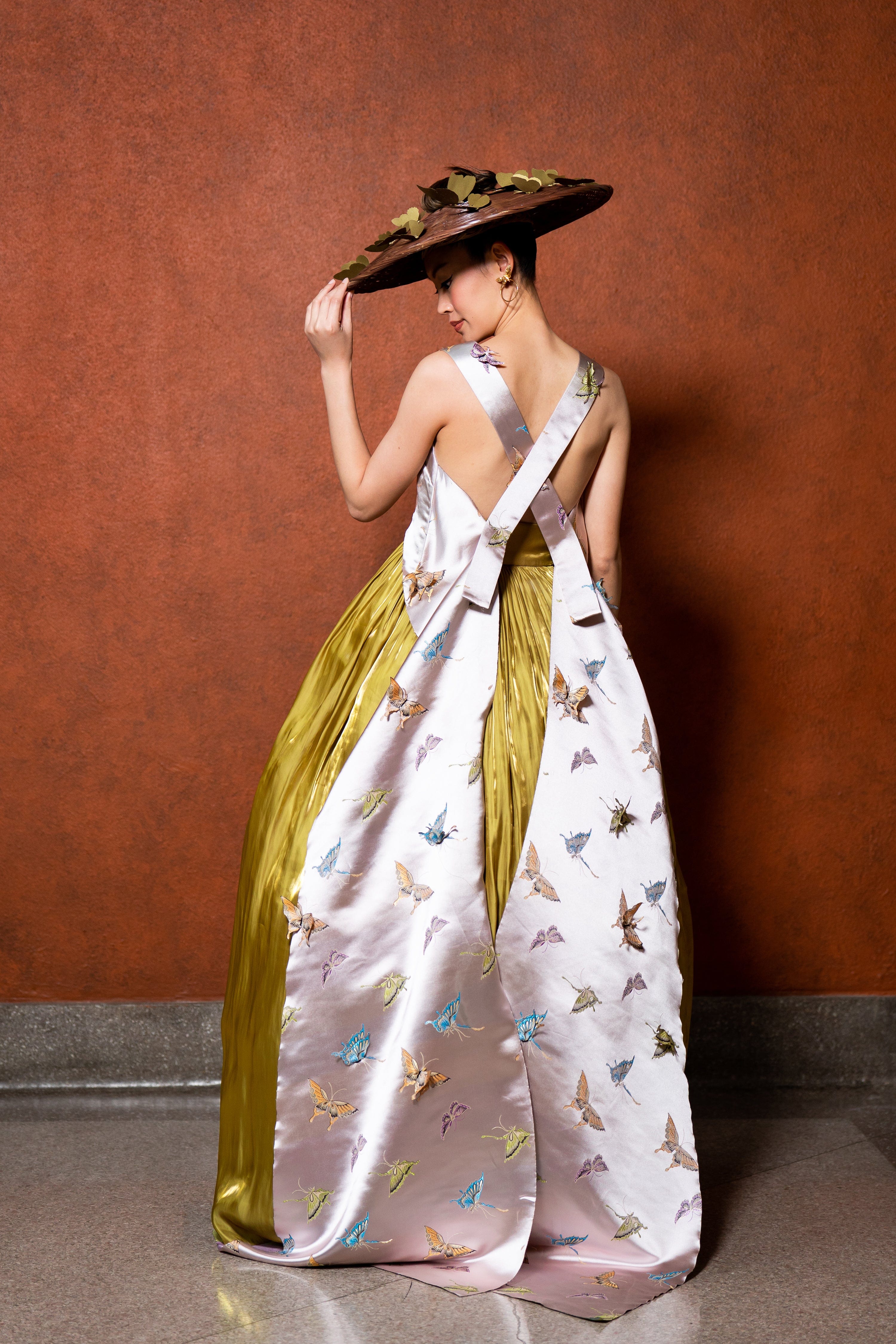 CD-Archive BOTTOMS Chartreuse Bubble Maxi Skirt