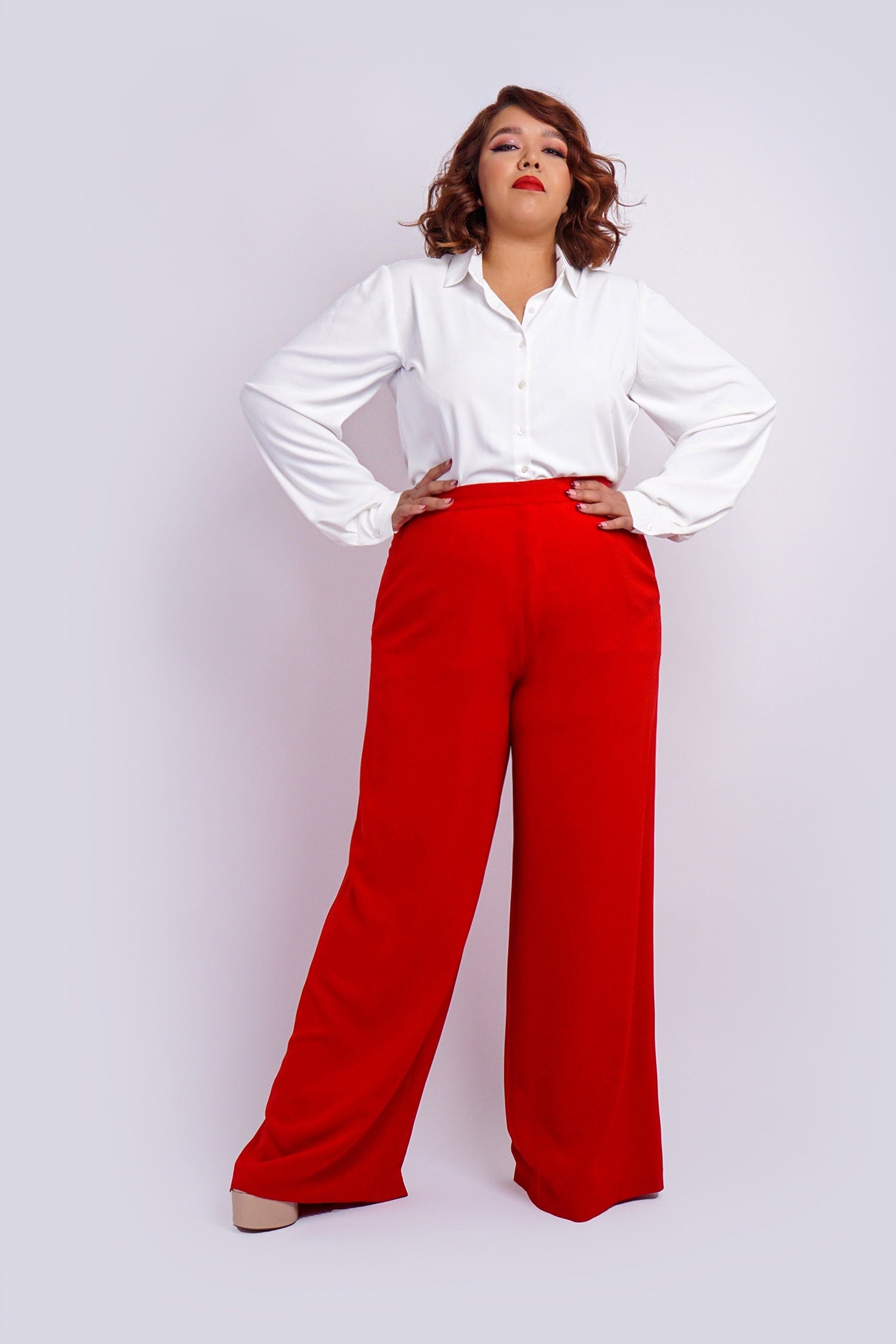Chloe Dao BOTTOMS Red Cheryl Pants