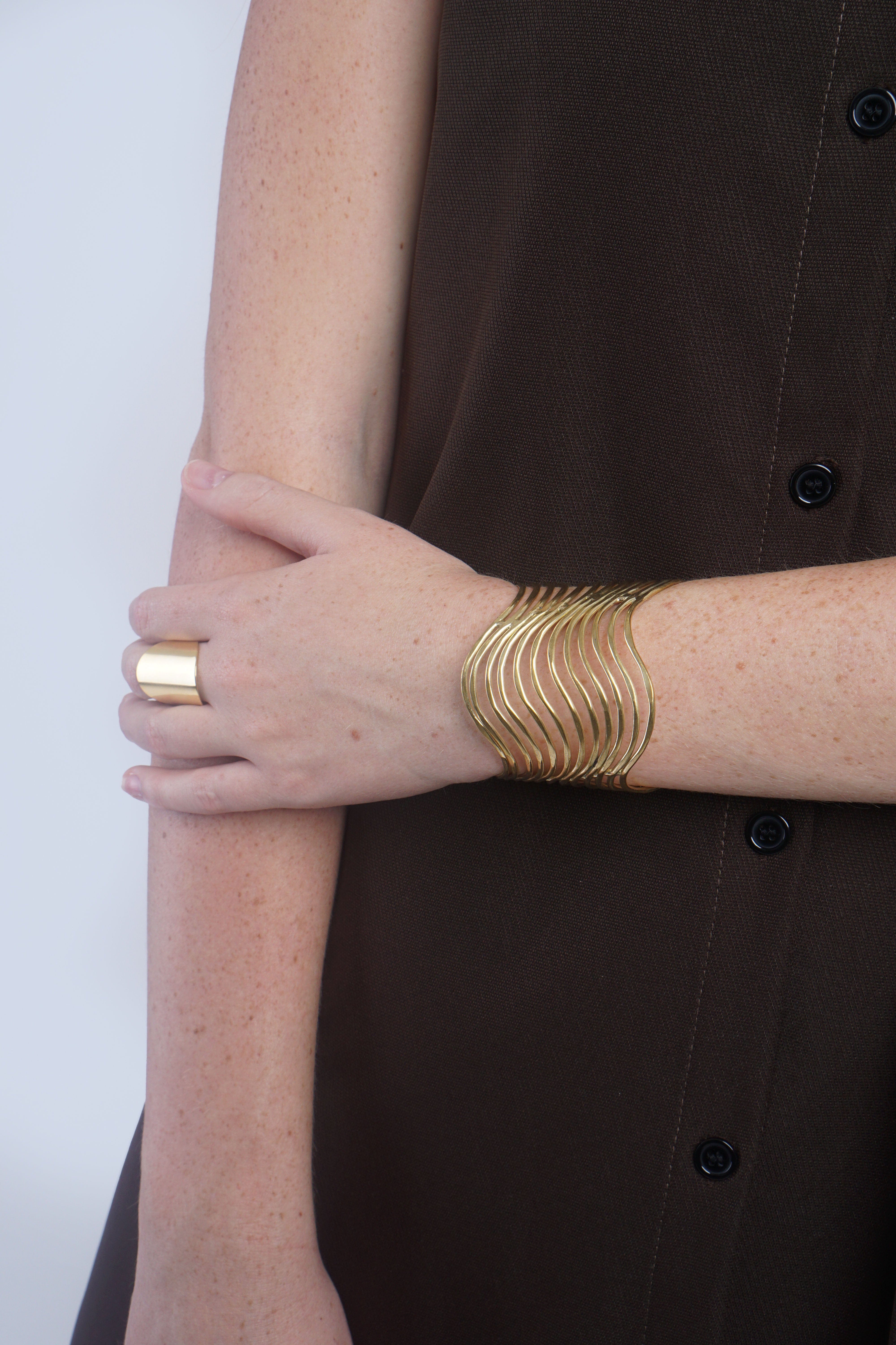 Private Label BRACELETS Gold Wavelengths Bracelet