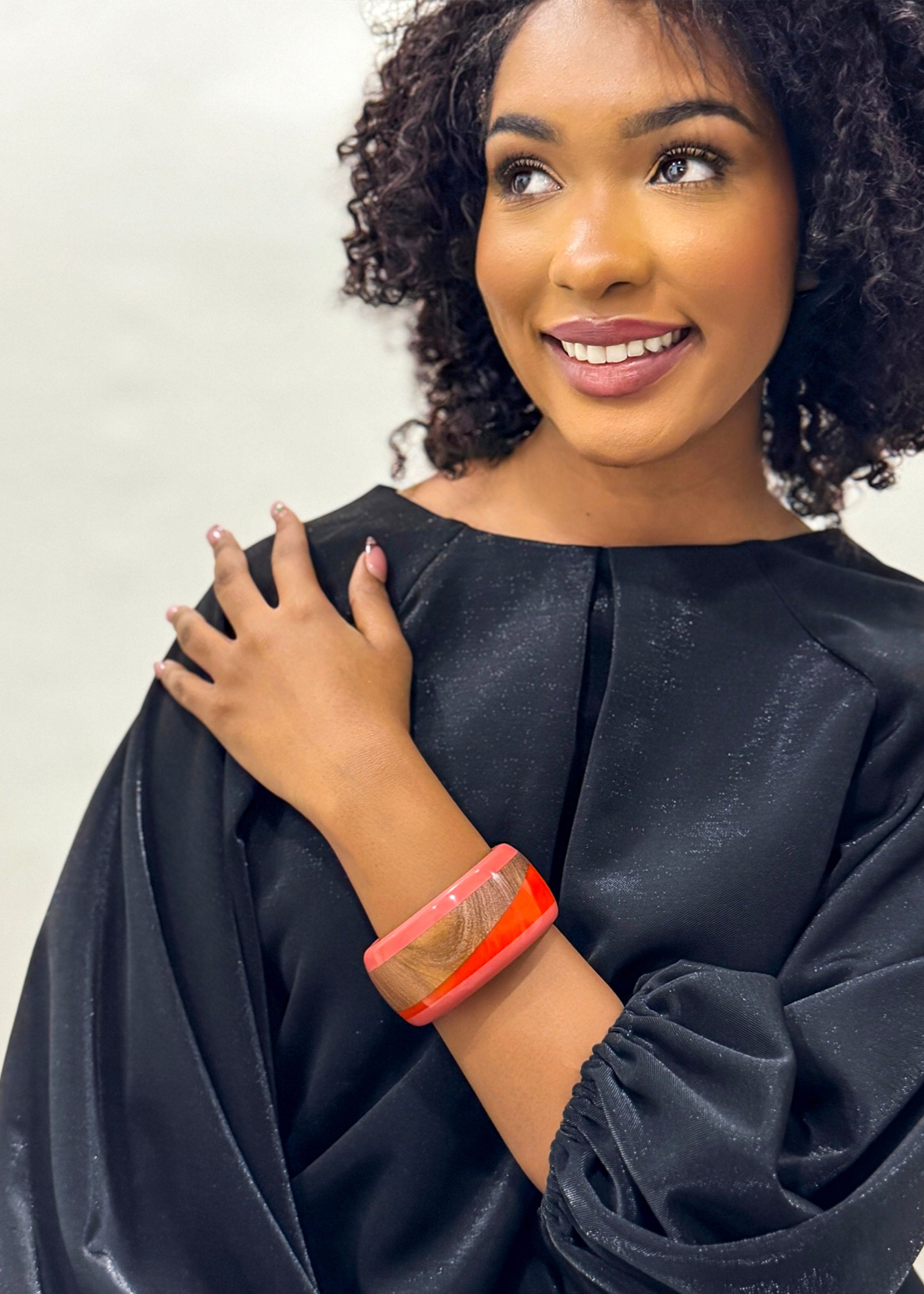 Private Label BRACELETS Red Wood Bracelet