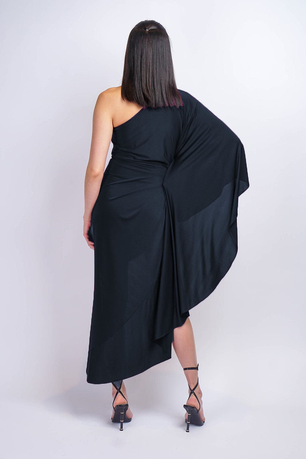 Chloe Dao DRESSES Black One Shoulder Carolina Dress