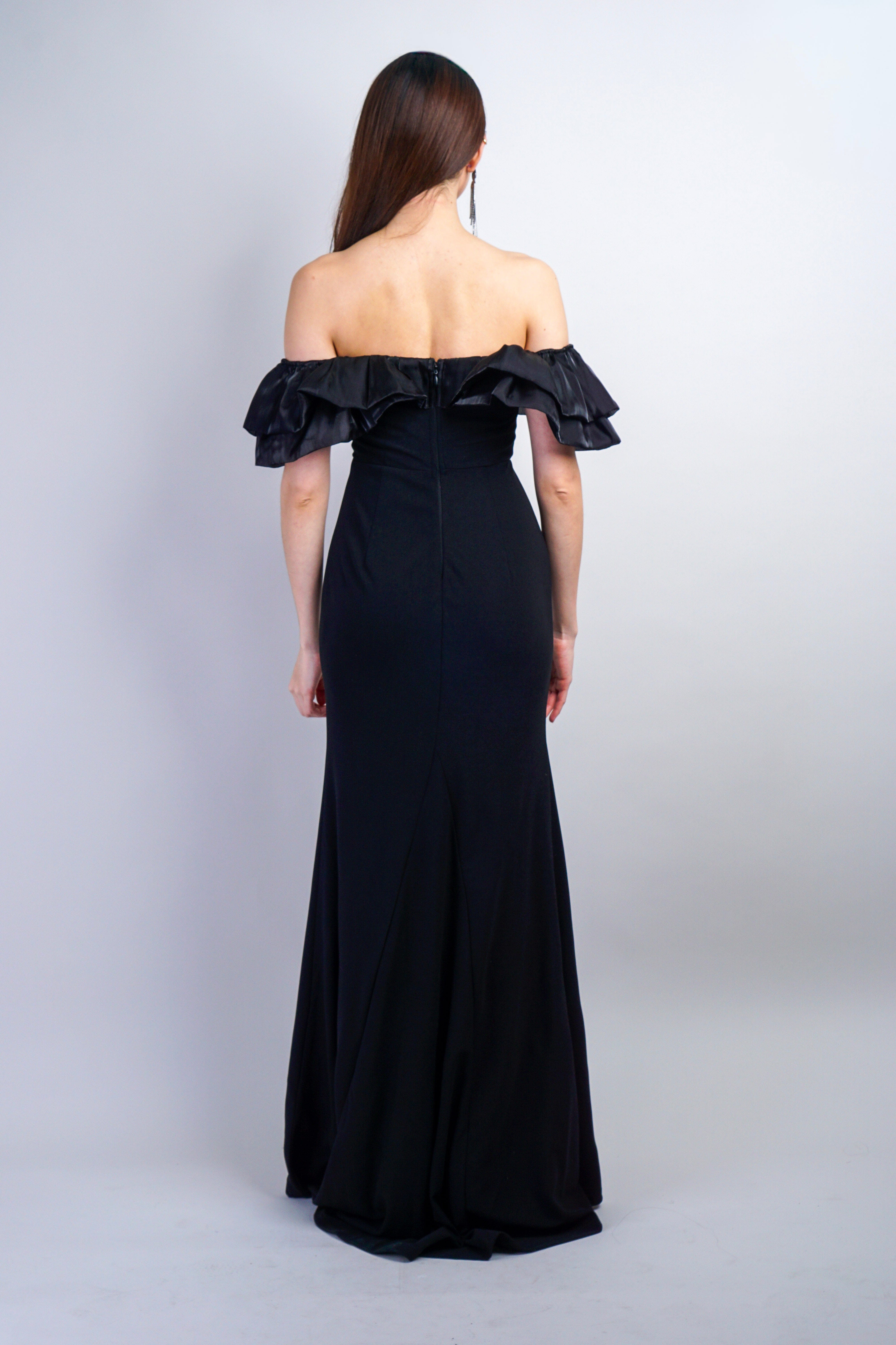 Private Label DRESSES Black Sweetheart Off Shoulder Mermaid Gown