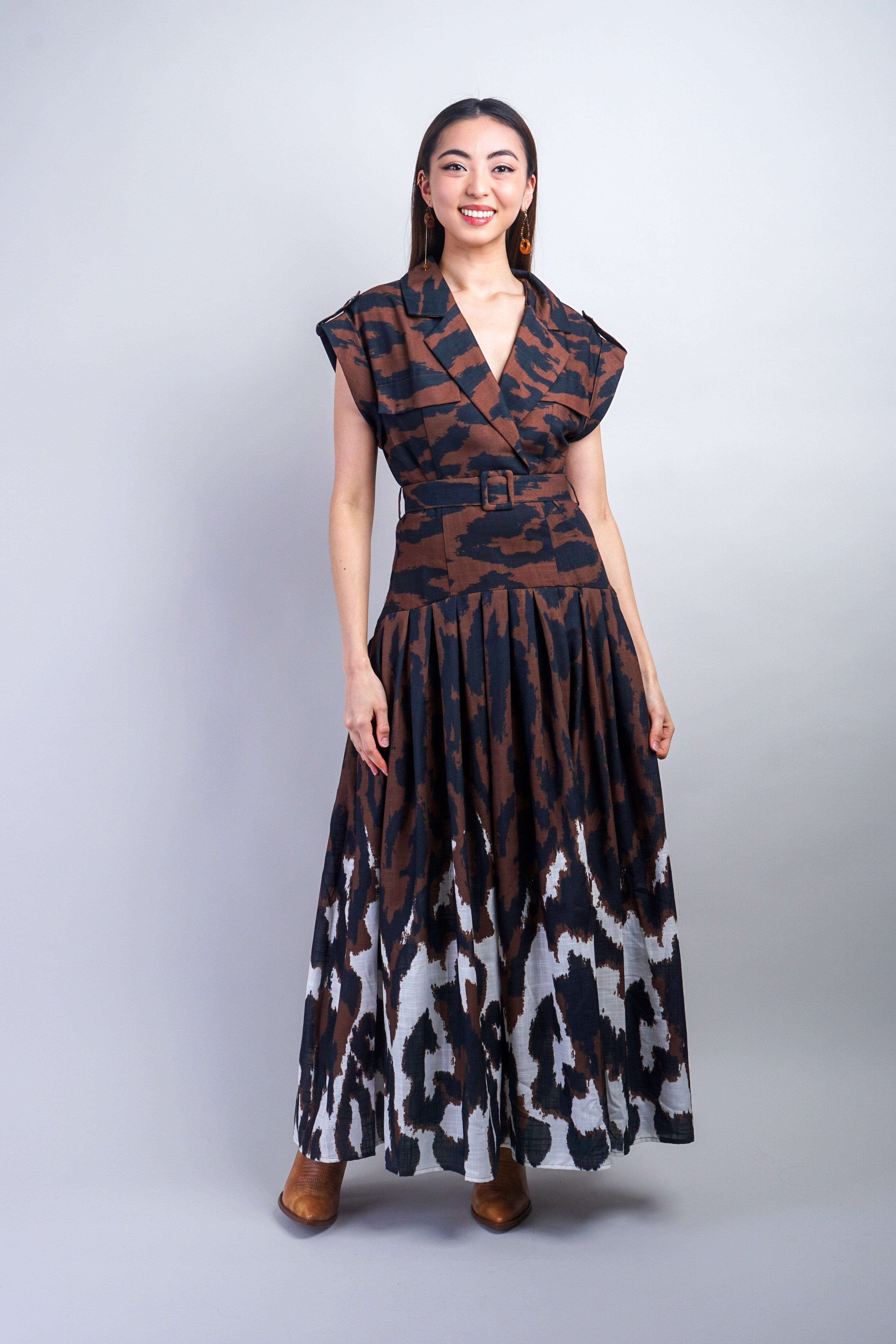 Private Label DRESSES Brown Ombre Rodeo Shirt Dress