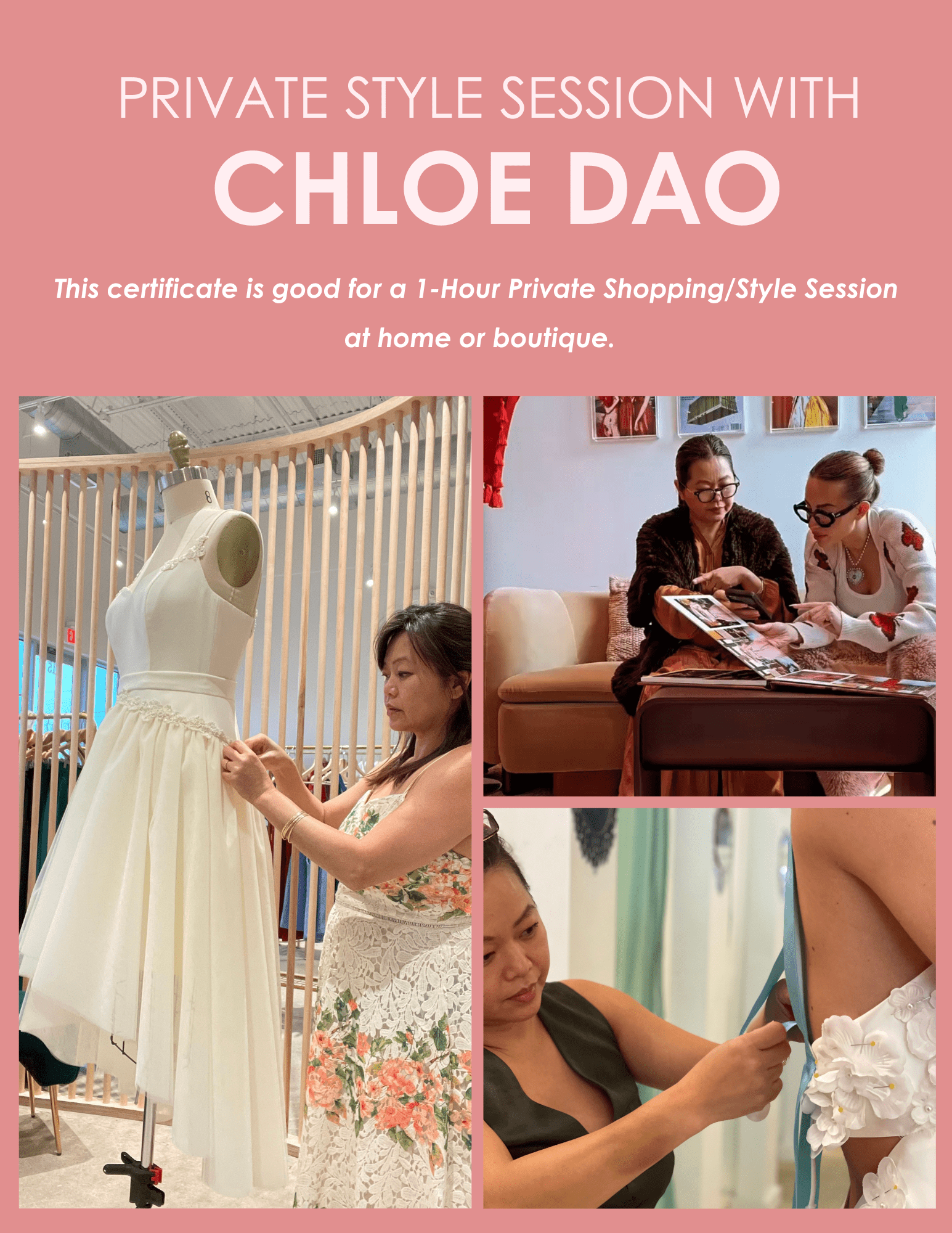 Chloe Dao DRESSES Chloe Dao Private Consultation 1 hour