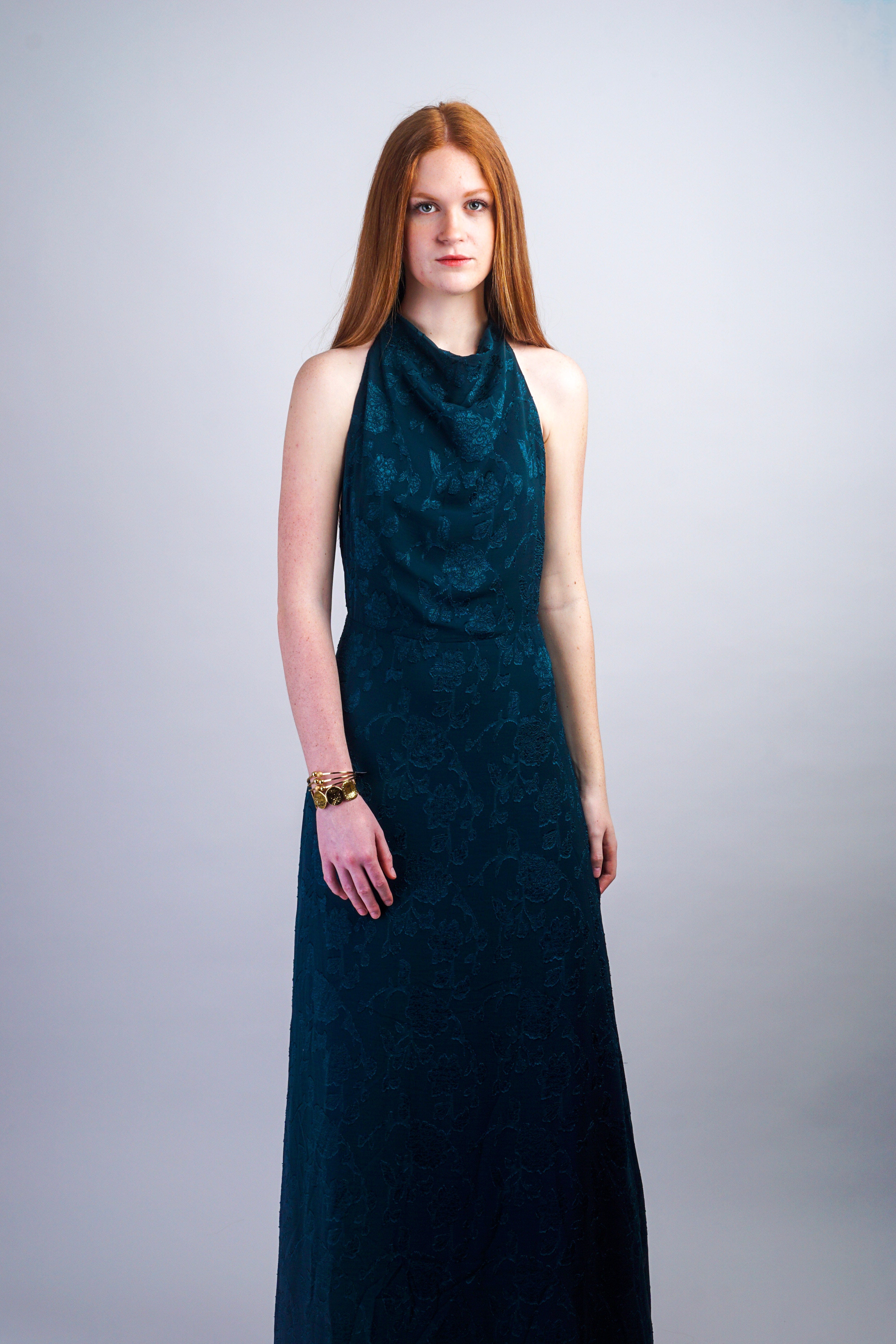 Private Label DRESSES Hunter Halter Neck Floral Print Maxi Dress