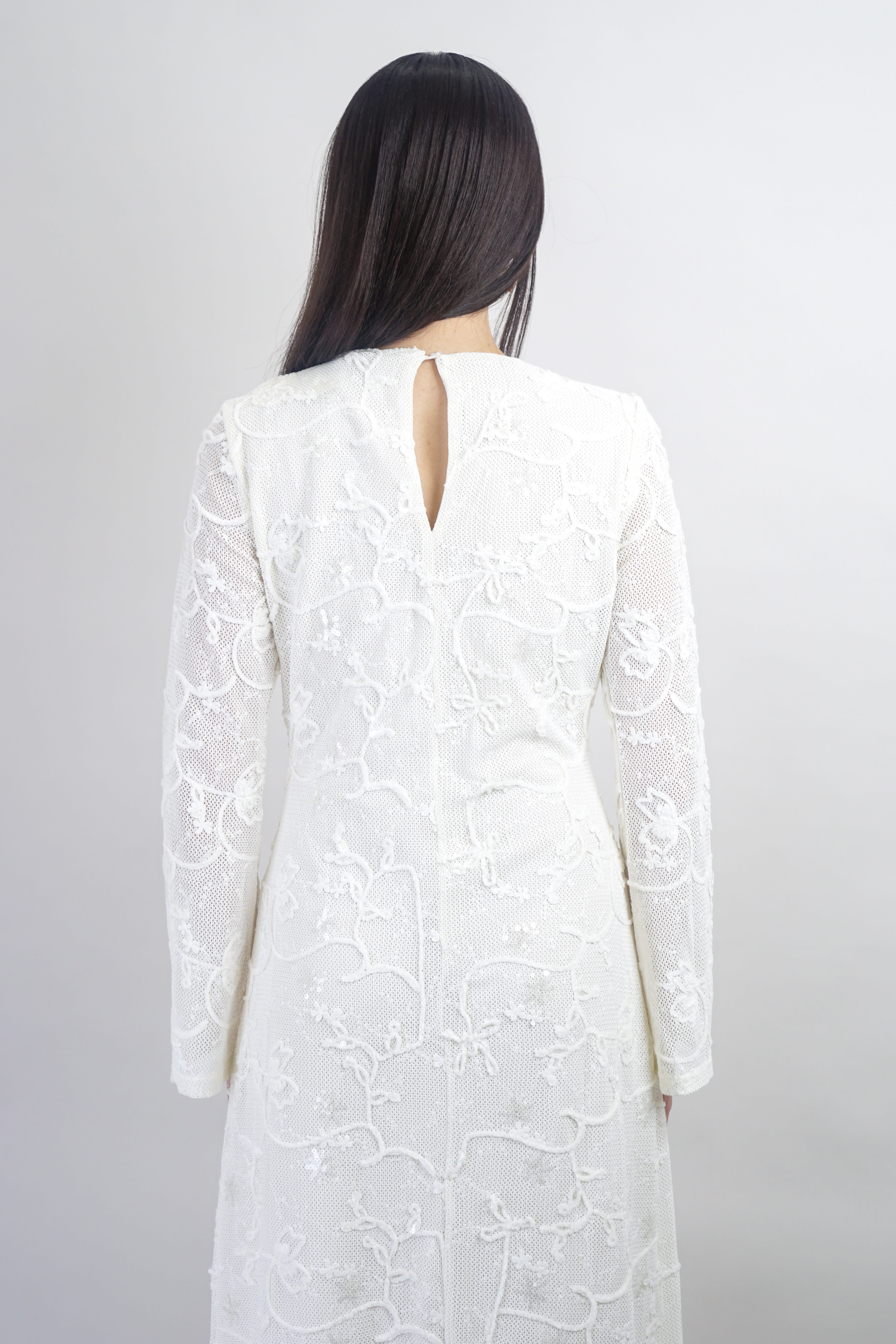 Private Label DRESSES Ivory Floral Knit Maxi Dress