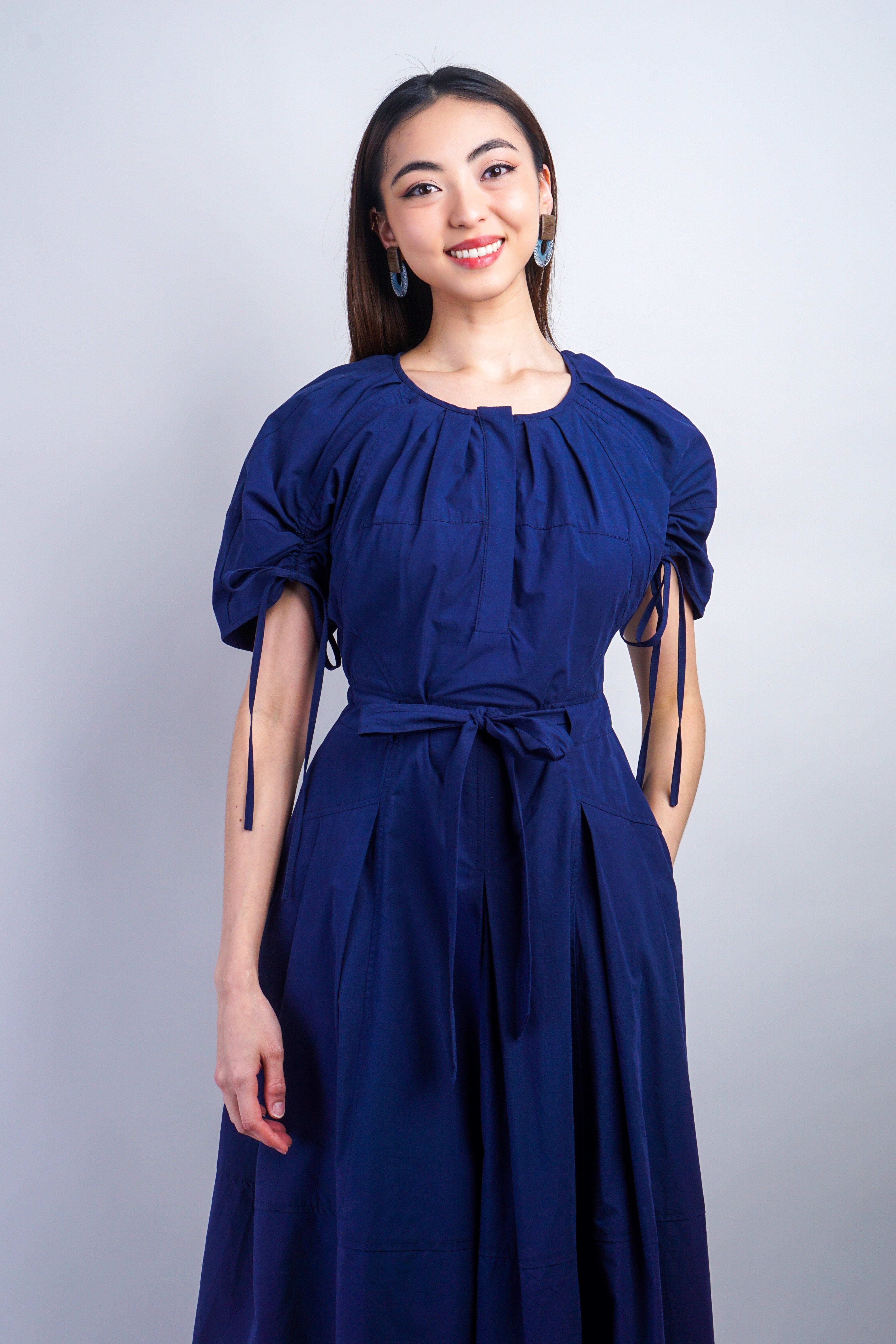 Private Label DRESSES Navy Belt Midi Dress