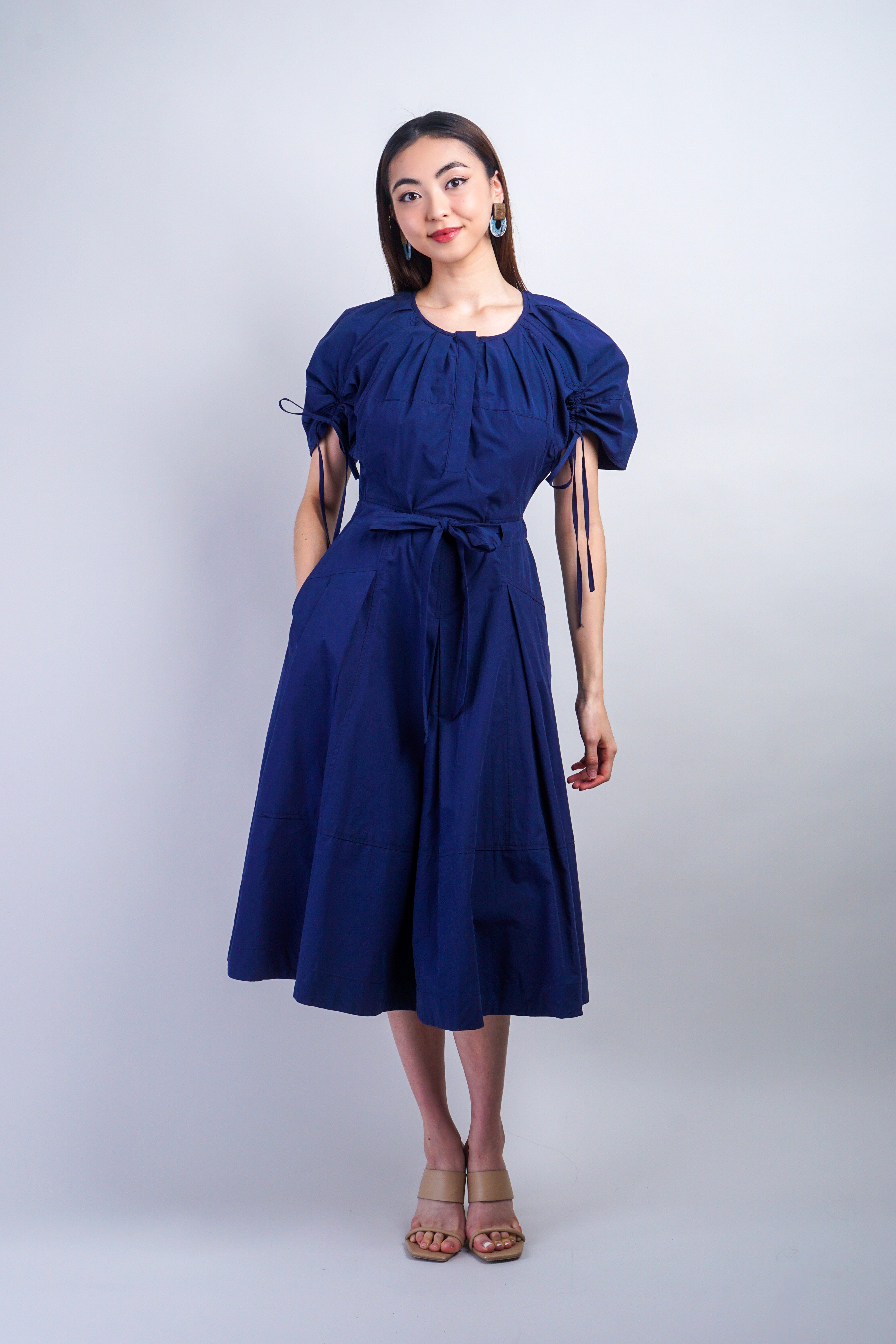 Private Label DRESSES Navy Belt Midi Dress