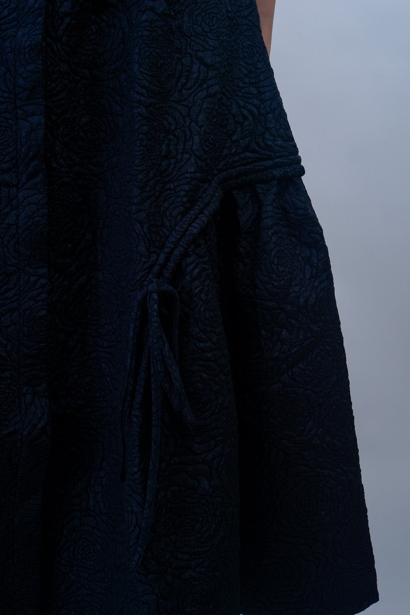 DCD DRESSES Navy Crinkle Cool Lux Dress