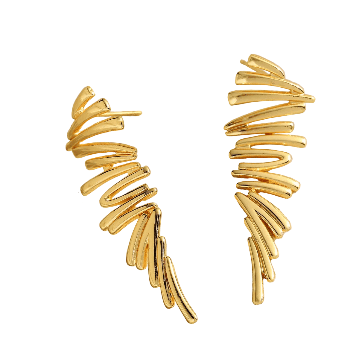 Private Label EARRINGS 1 Pair Elegant Luxurious Artistic Geometric Leaves Solid Color Inlay 304 Stainless Steel Zircon Ear Studs