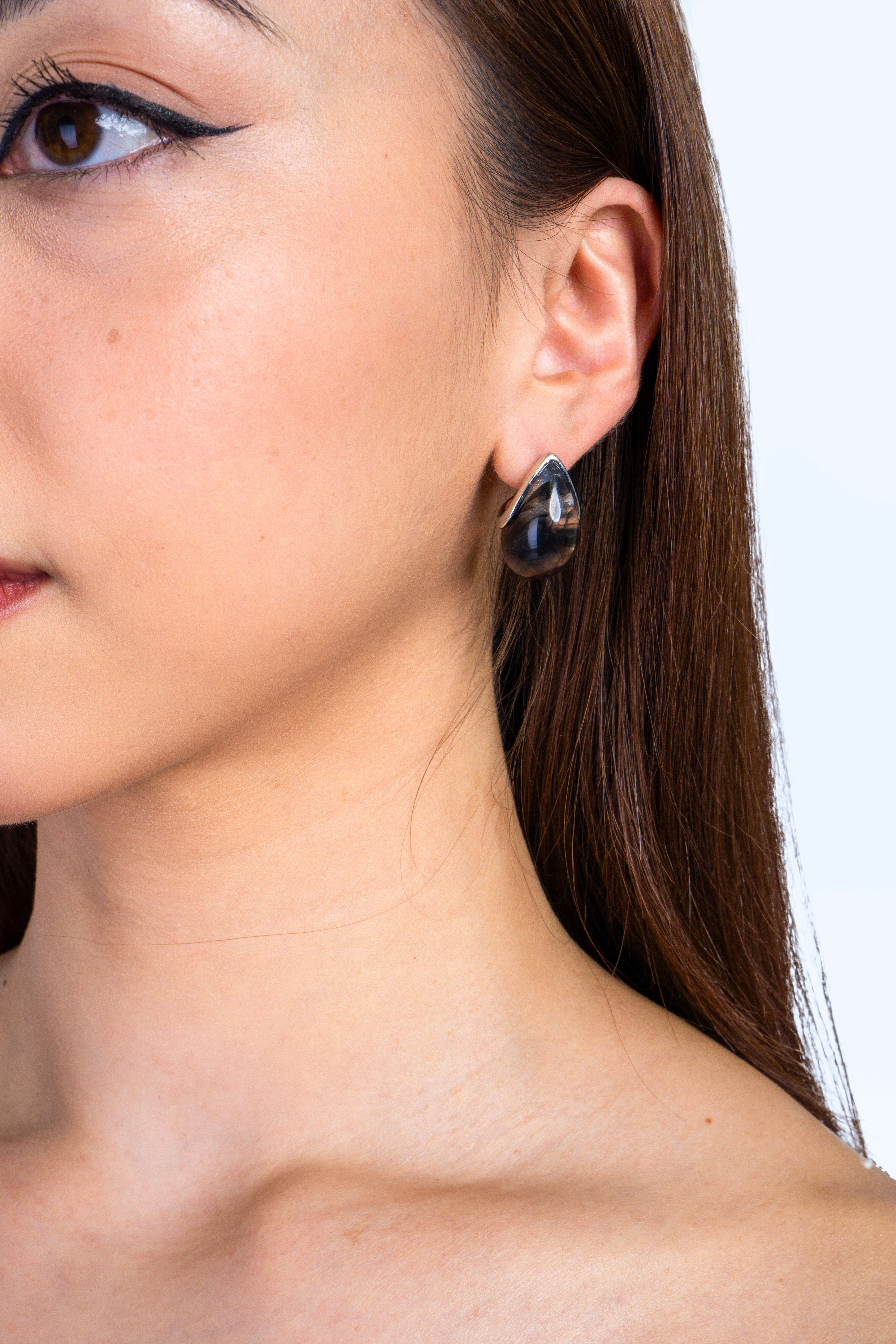 Private Label EARRINGS Black Acrylic Drop Earring