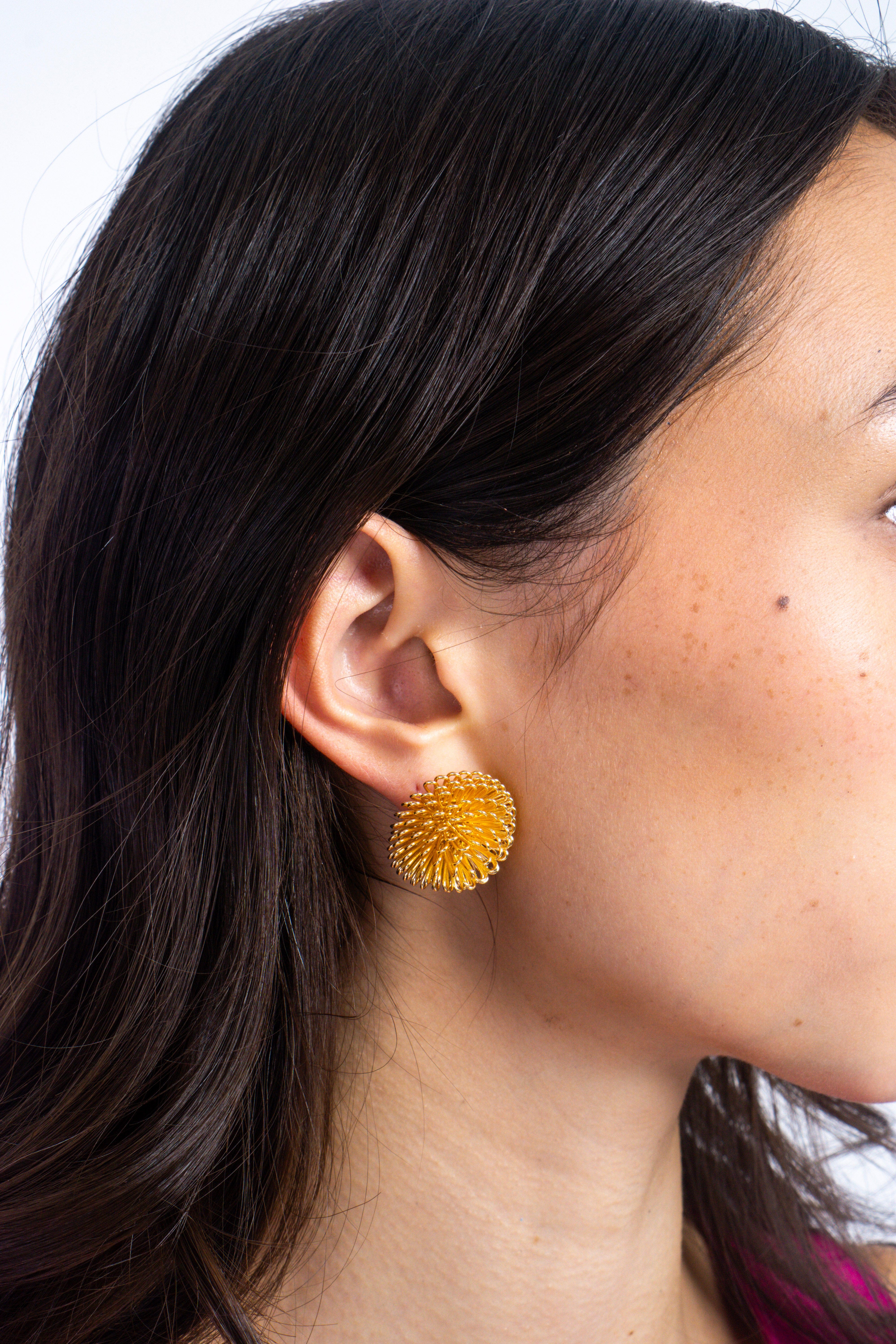 Private Label EARRINGS Gold 3-D Balls Earring