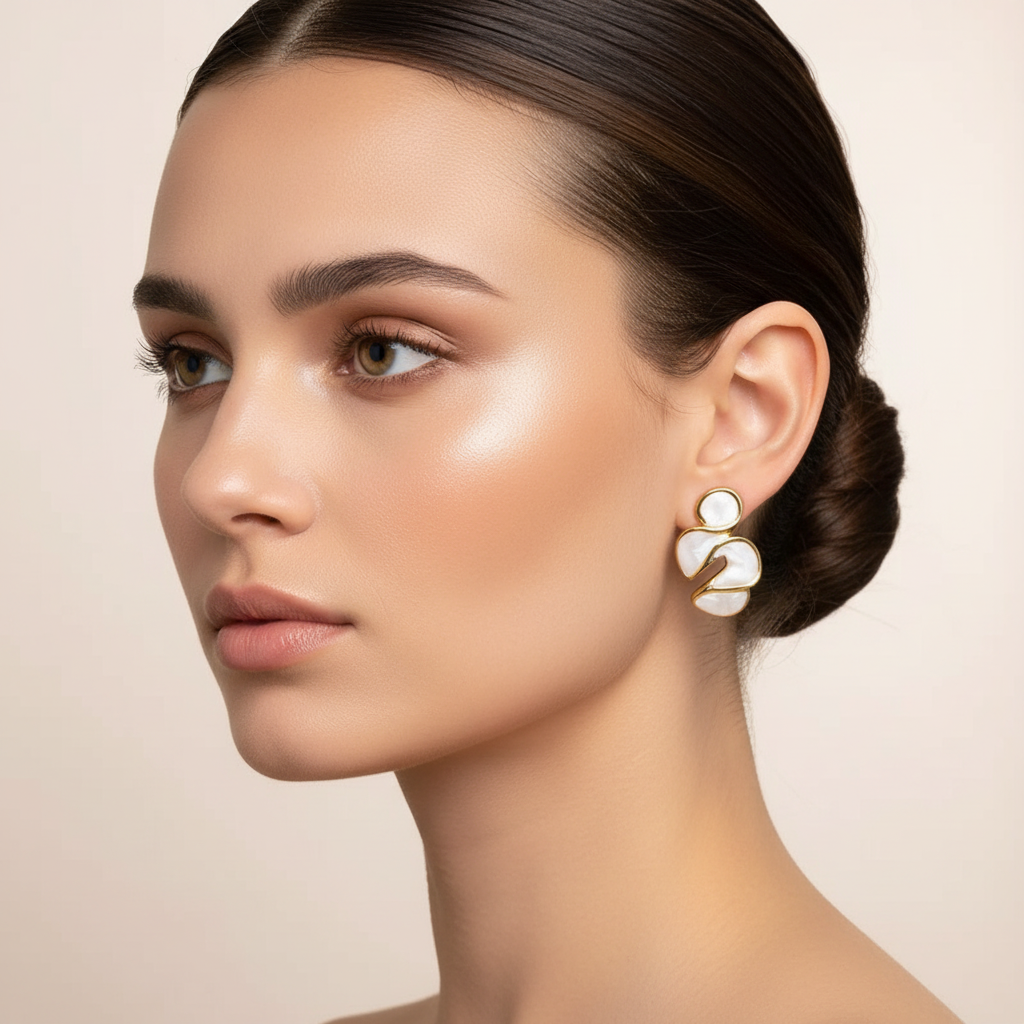 Private Label EARRINGS Grey Jewelry Set Earrings