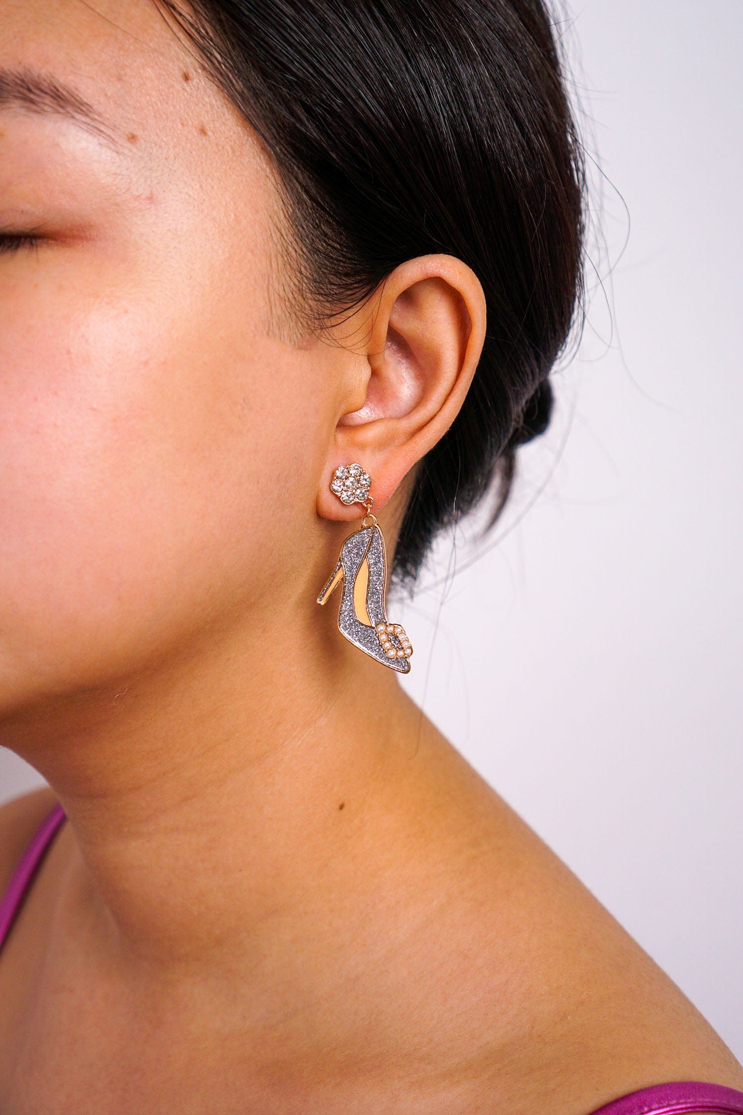 DCD EARRINGS Silver Stiletto Earrings