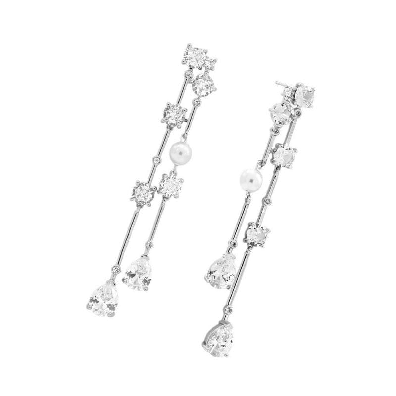 Private Label EARRINGS Silver Zircon Teardrop Earrings