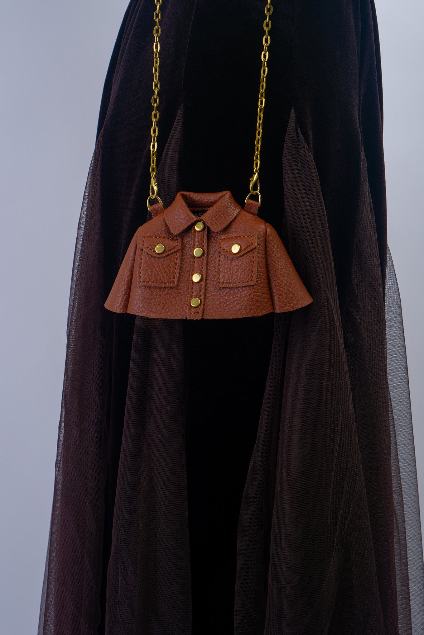 DCD HANDBAGS Brown Jacket Mini Bag