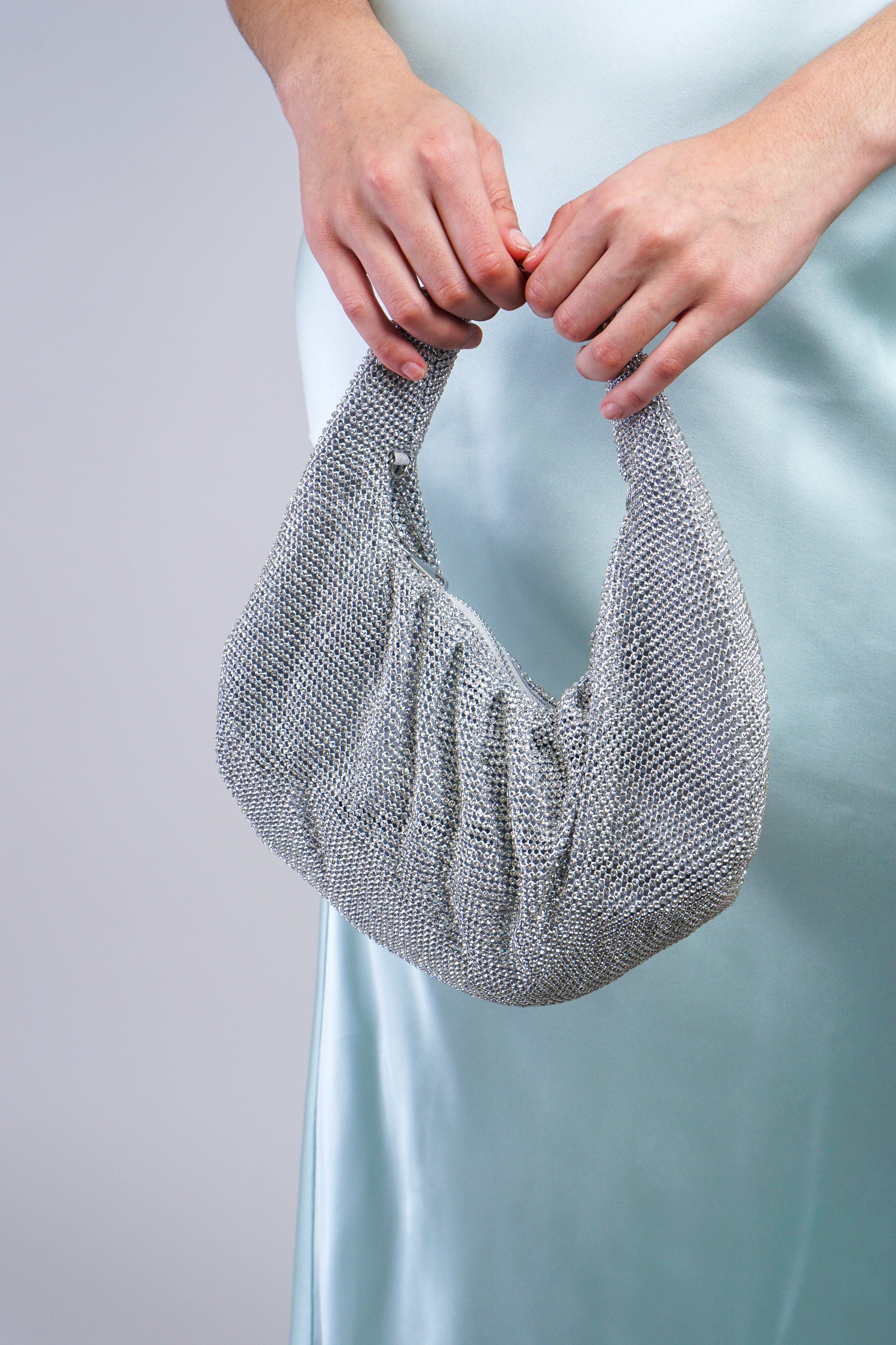 Private Label HANDBAGS Silver Sliver Clutch Bag