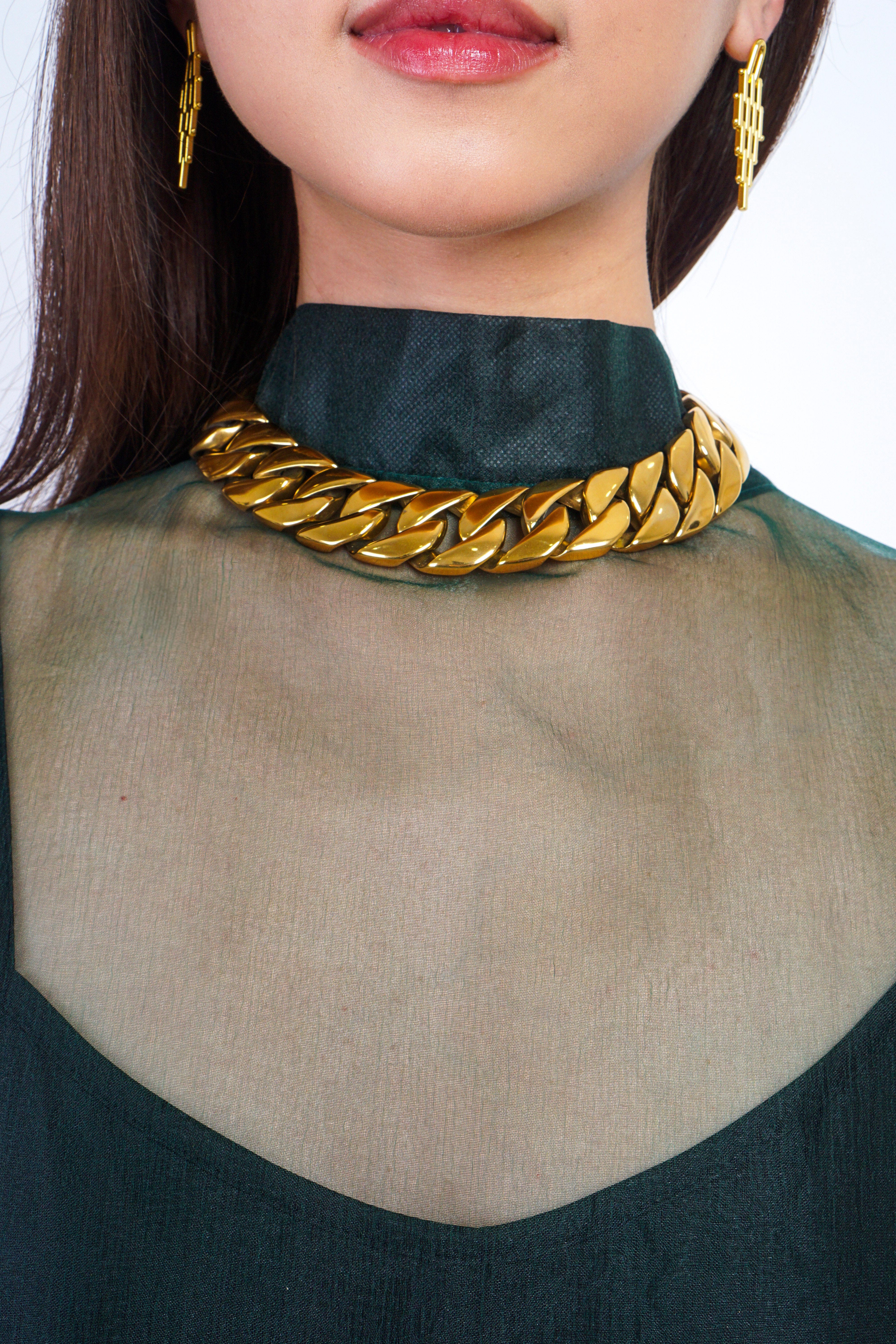 Private Label NECKLACES Gold Cuban Chain Link (Stainless Steel) Necklace