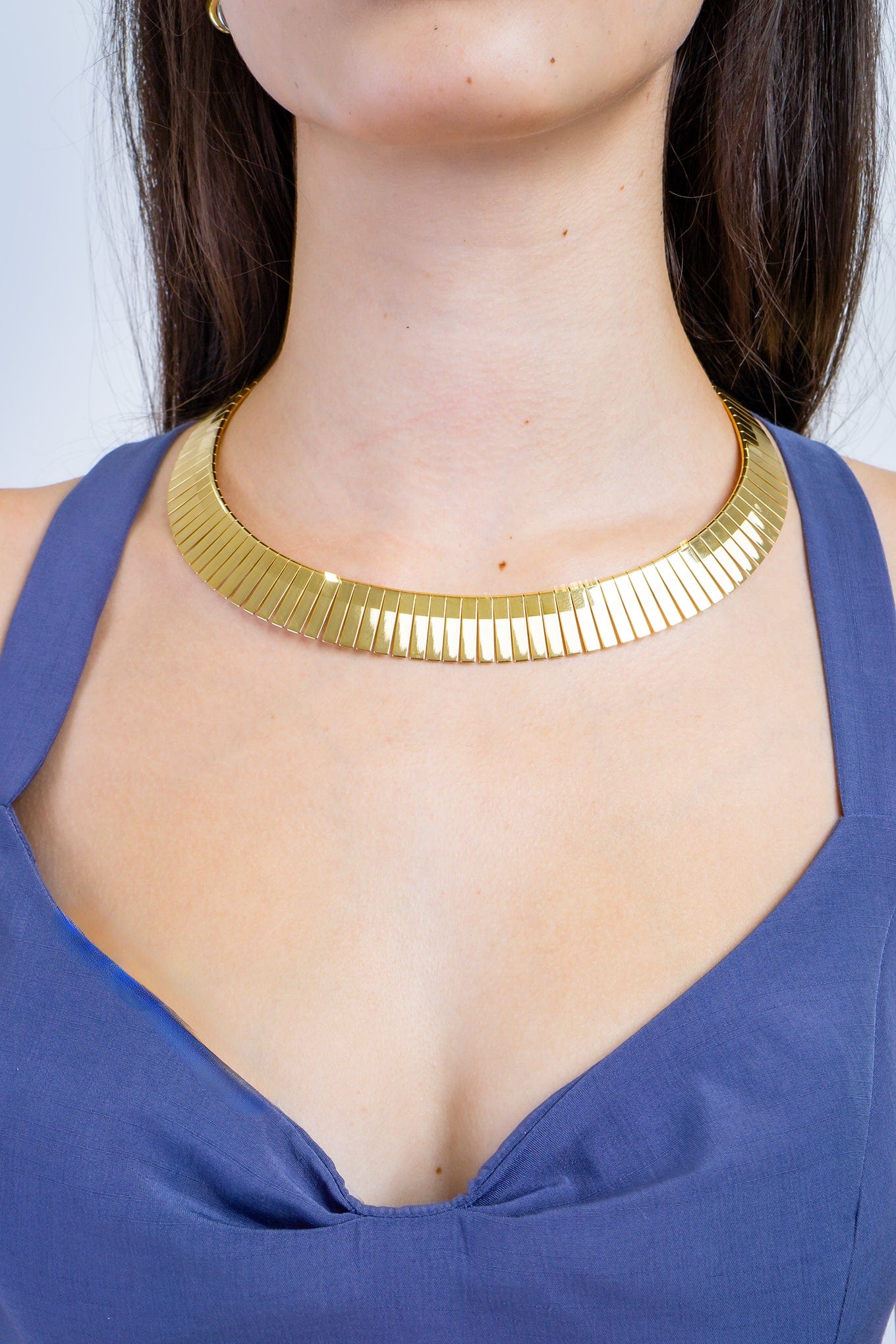 DCD NECKLACES Gold Rectangle Links Necklace