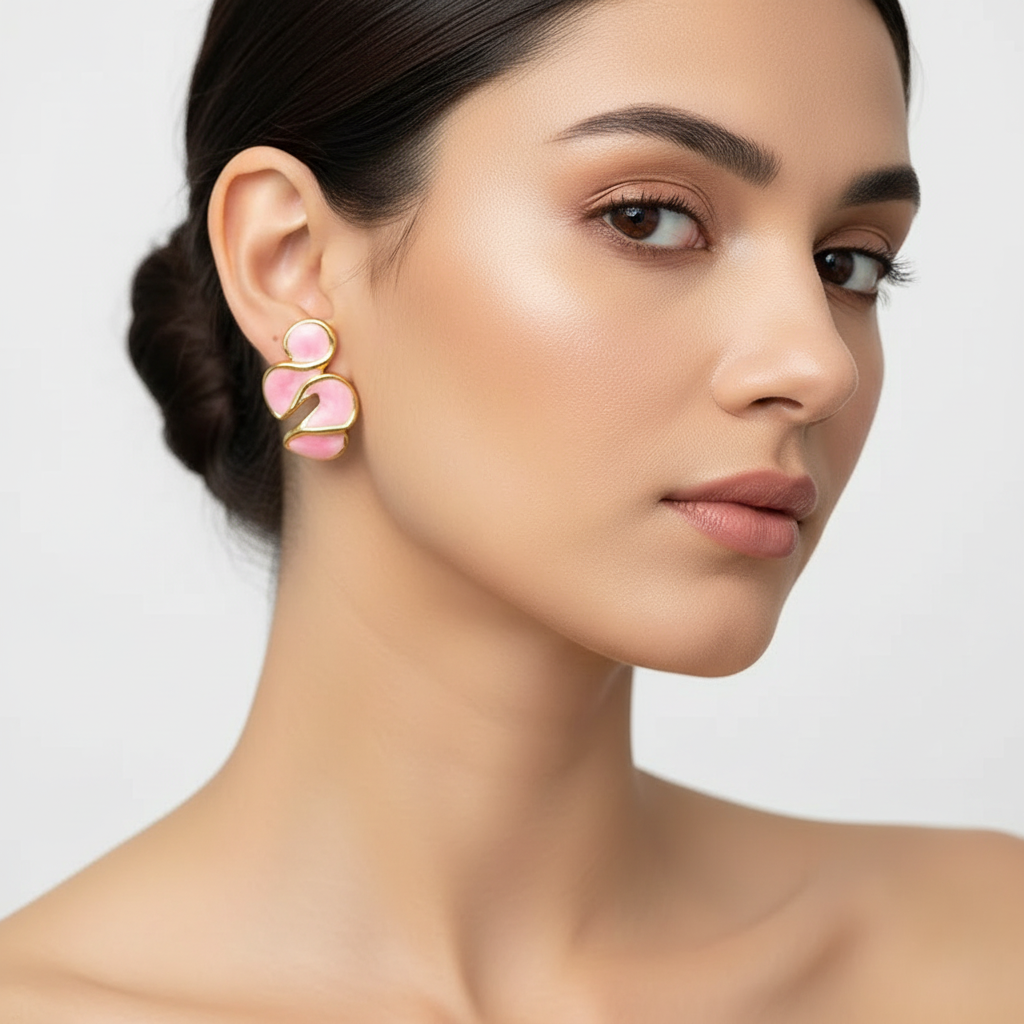 Private Label NECKLACES Pink Jewelry Set Necklaces