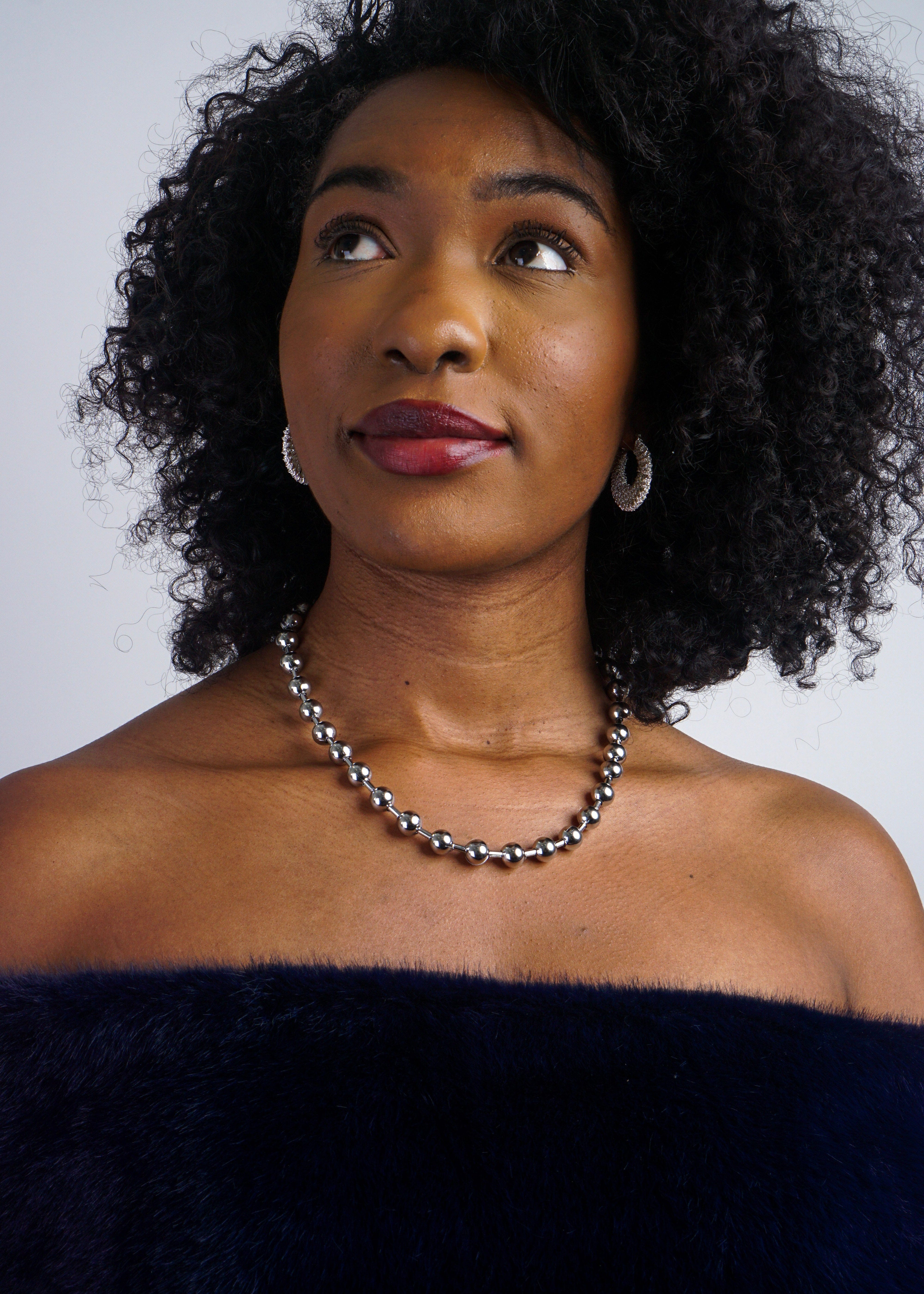 Private Label NECKLACES Silver Ball Chain Necklace