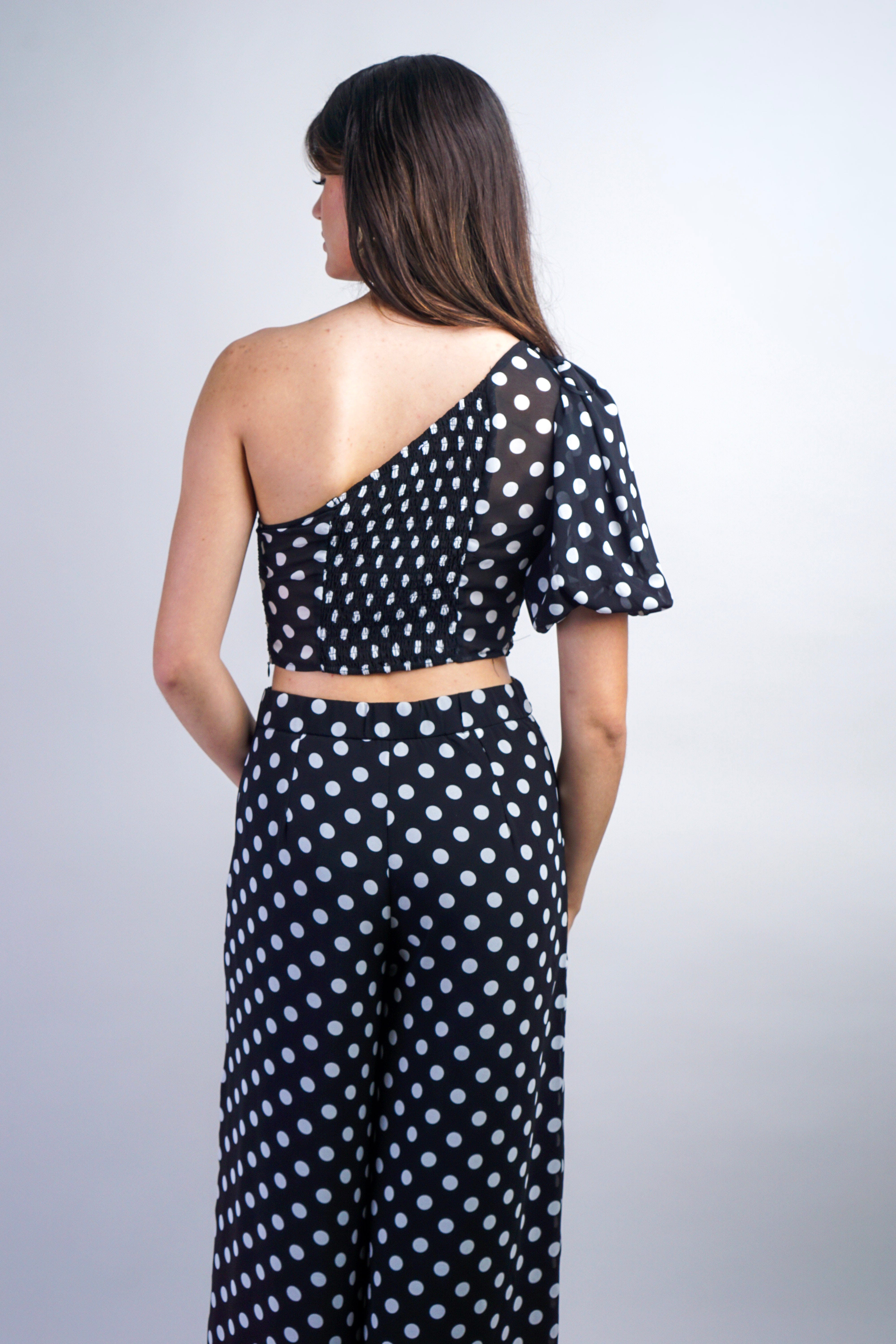 Private Label PANTS Black Polka Dot Pants