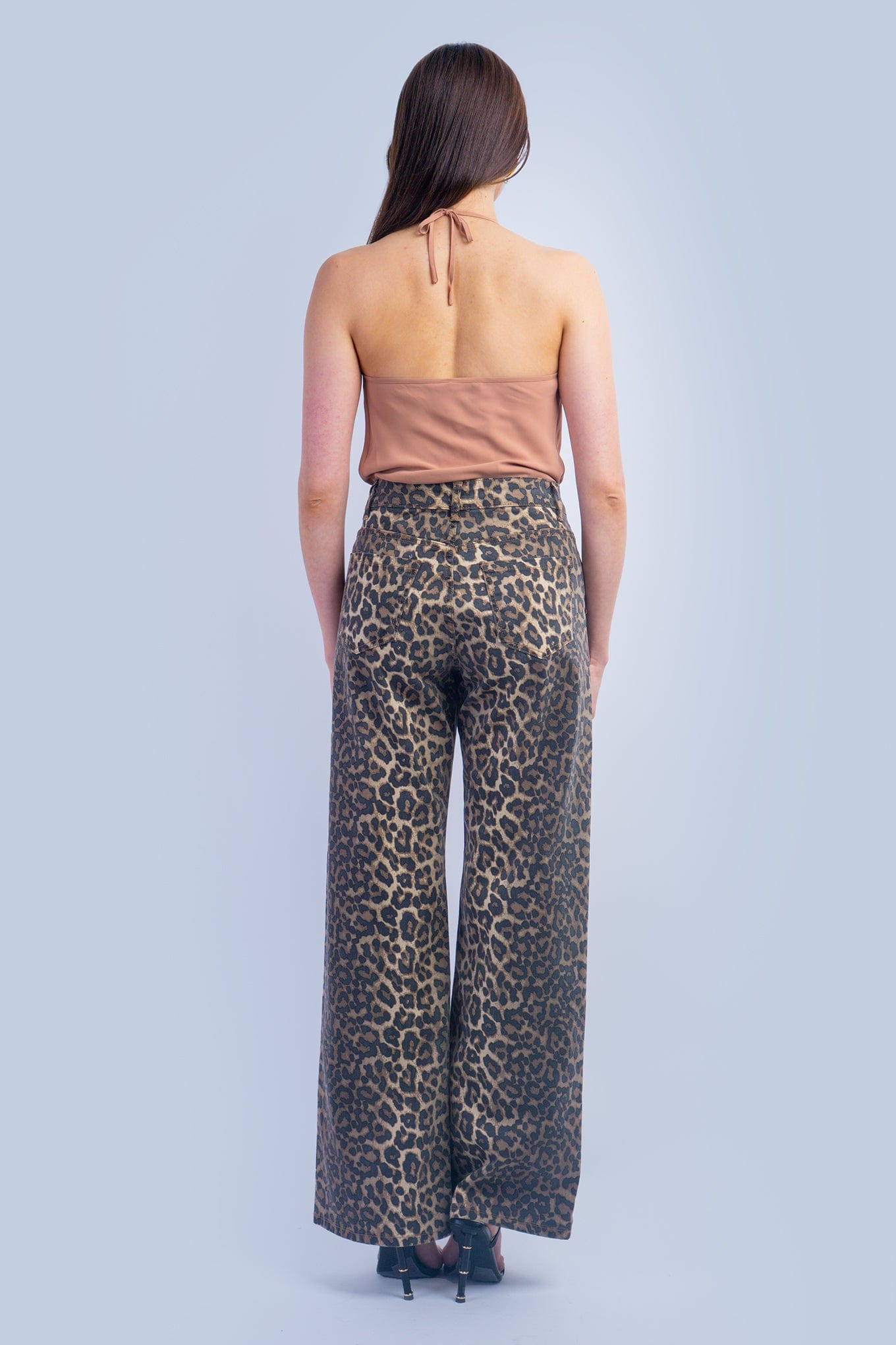 DCD PANTS Leopard Denim Straight Pant