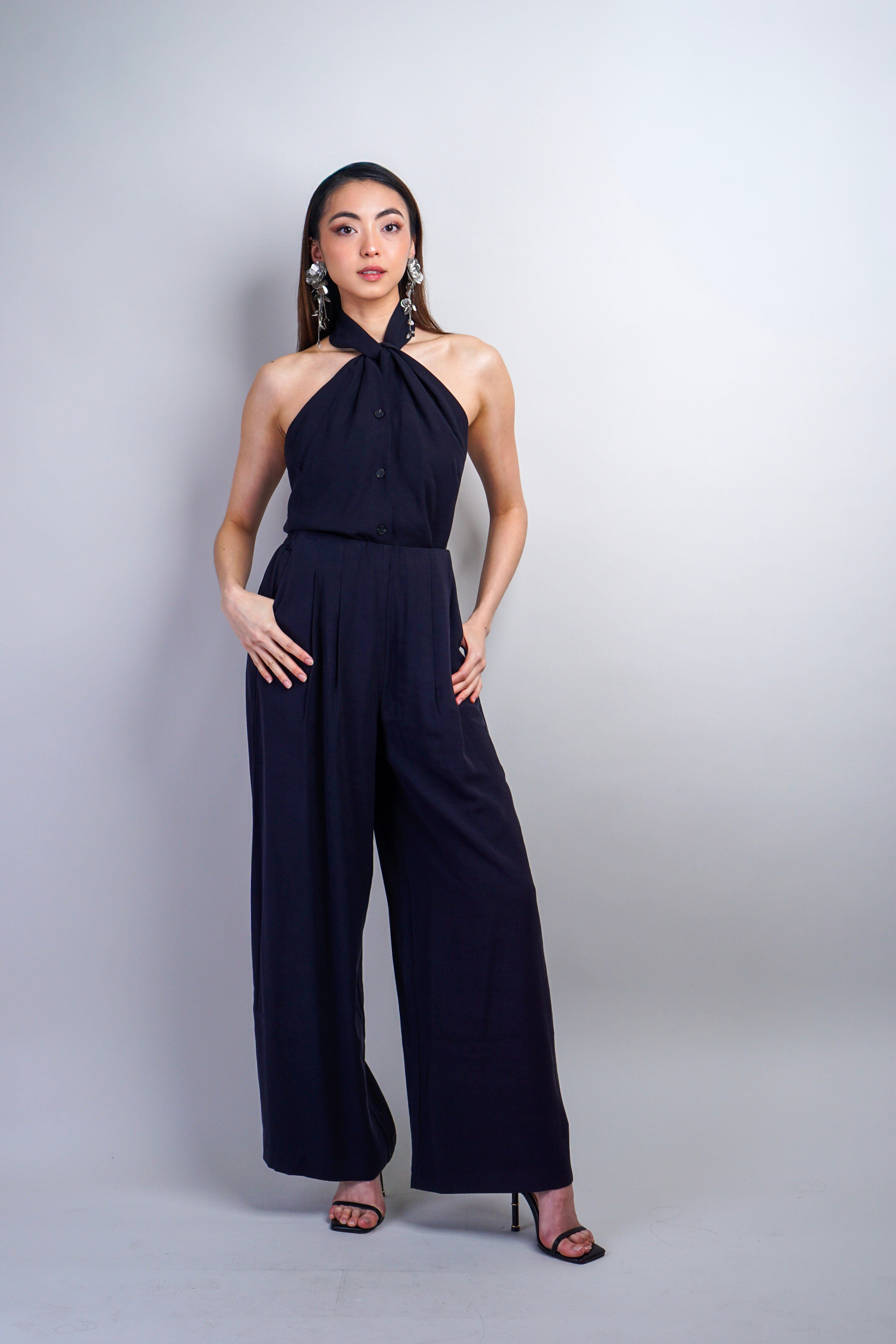 Private Label PANTS Navy Elastic Pants