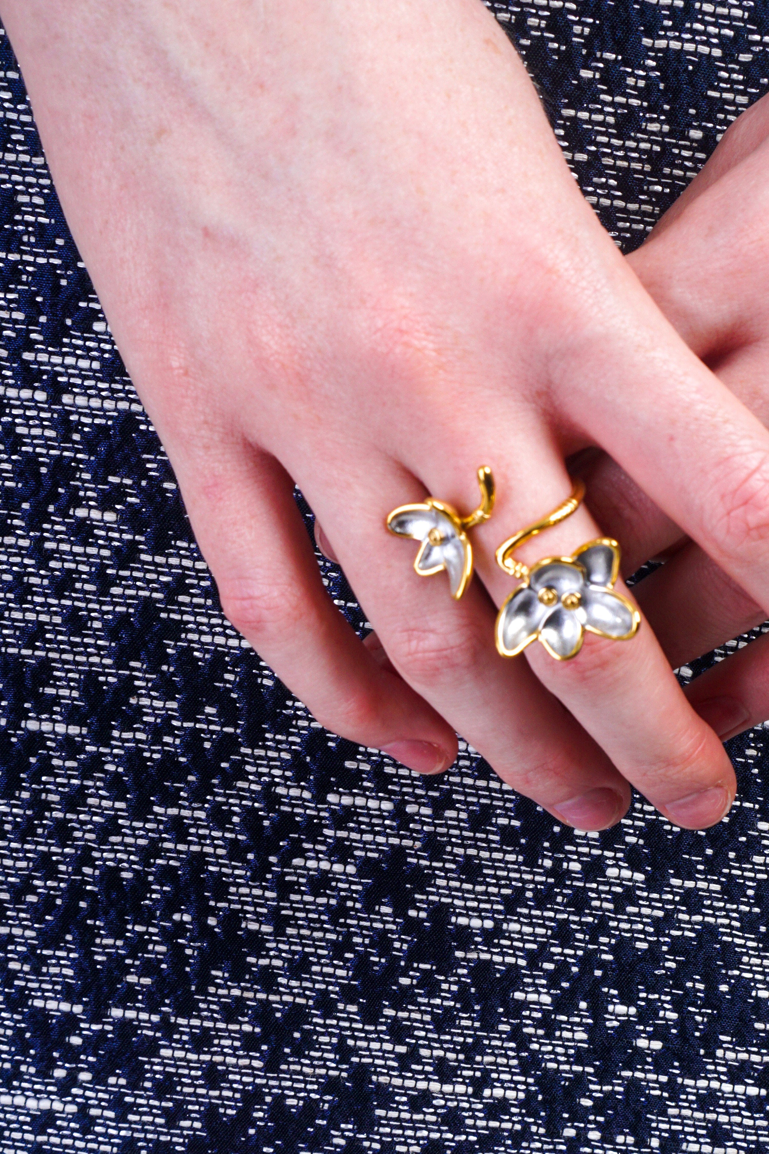 Private Label RINGS Flower Stainless Steel Ring