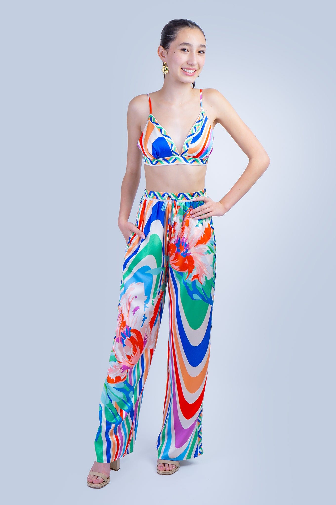 DCD SETS Multi Abstract Bra Pant Set