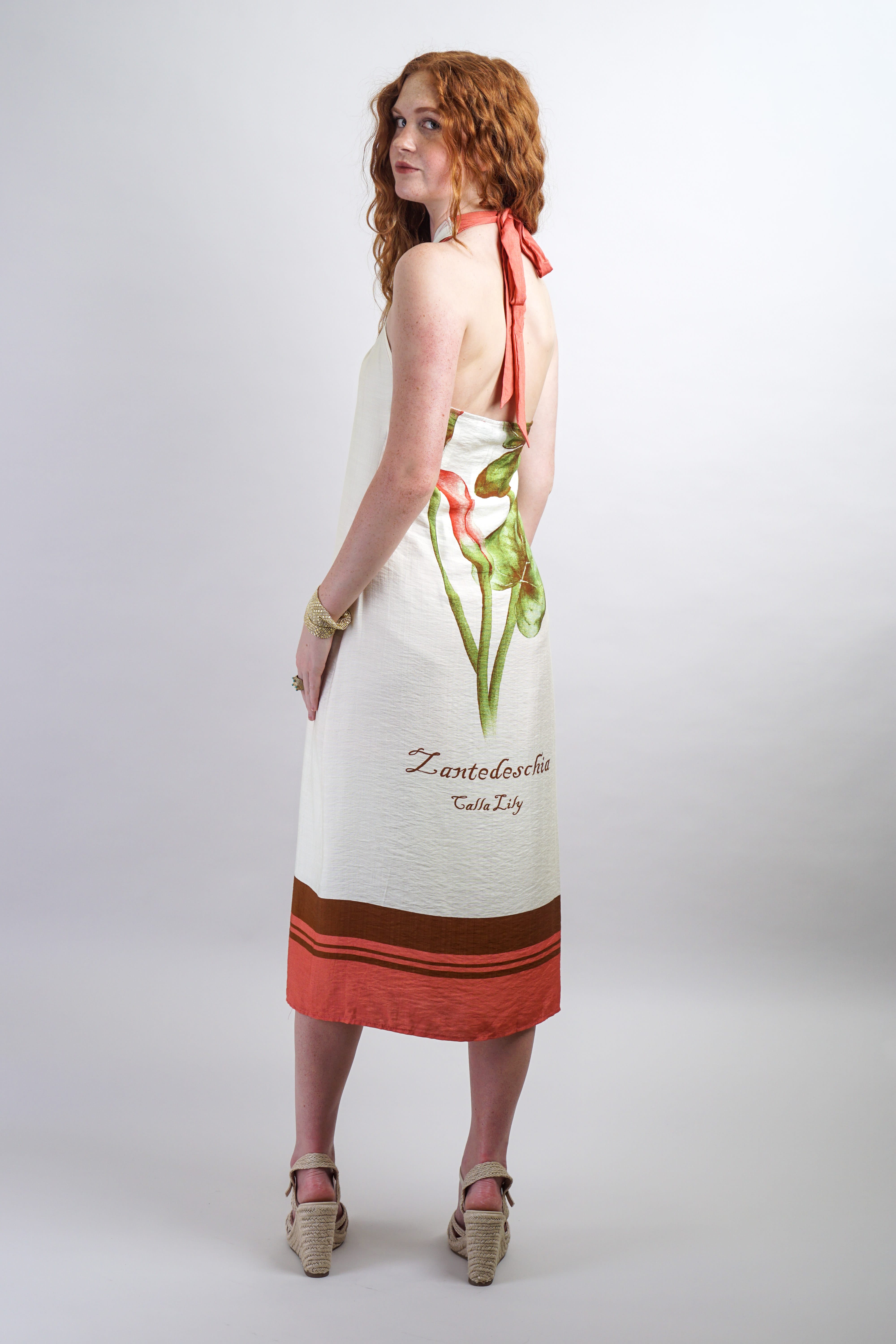 Private Label SETS Salmon Halter Neck Tunic & Short Set