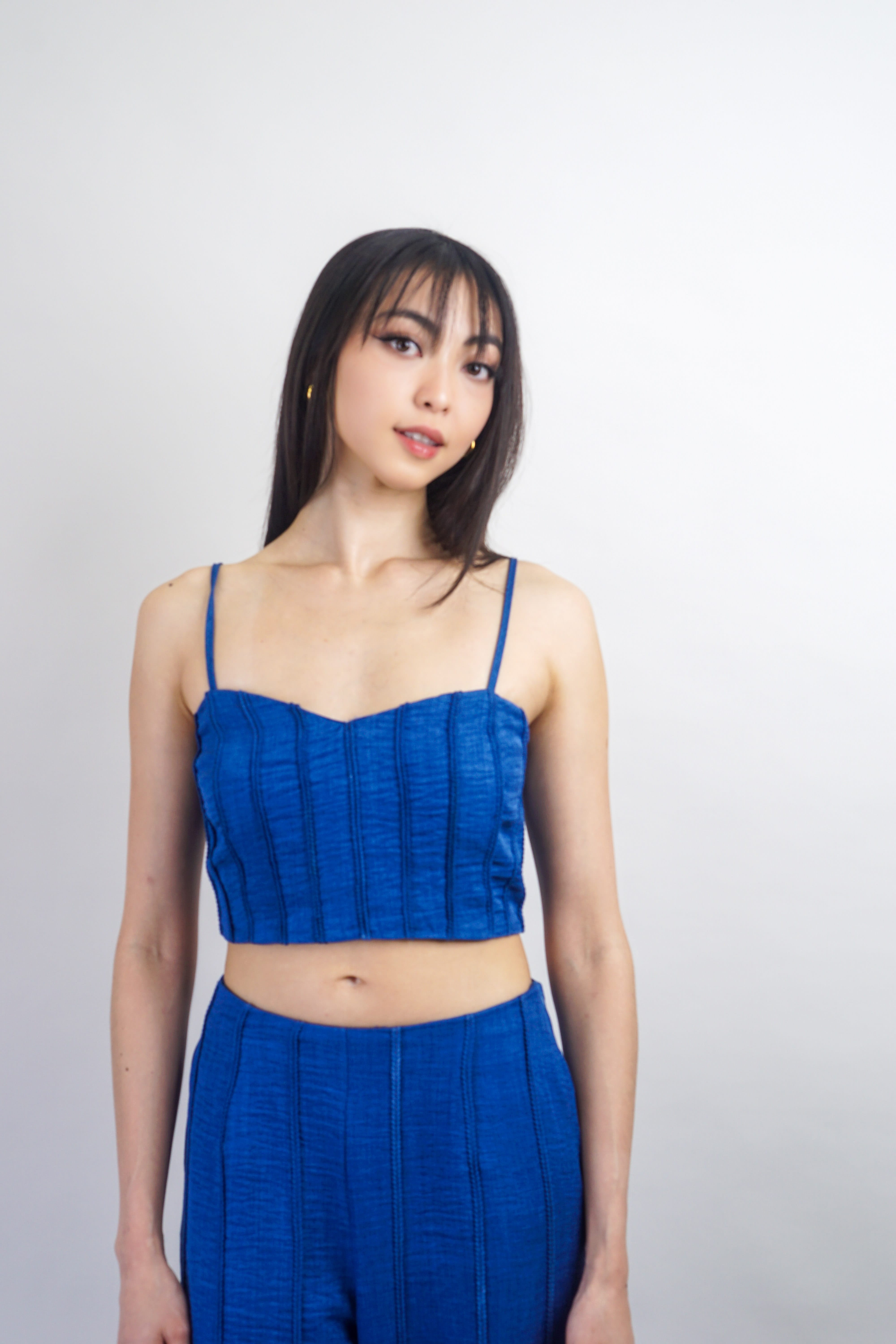 Private Label SHORTS Navy Rope Trim Pant