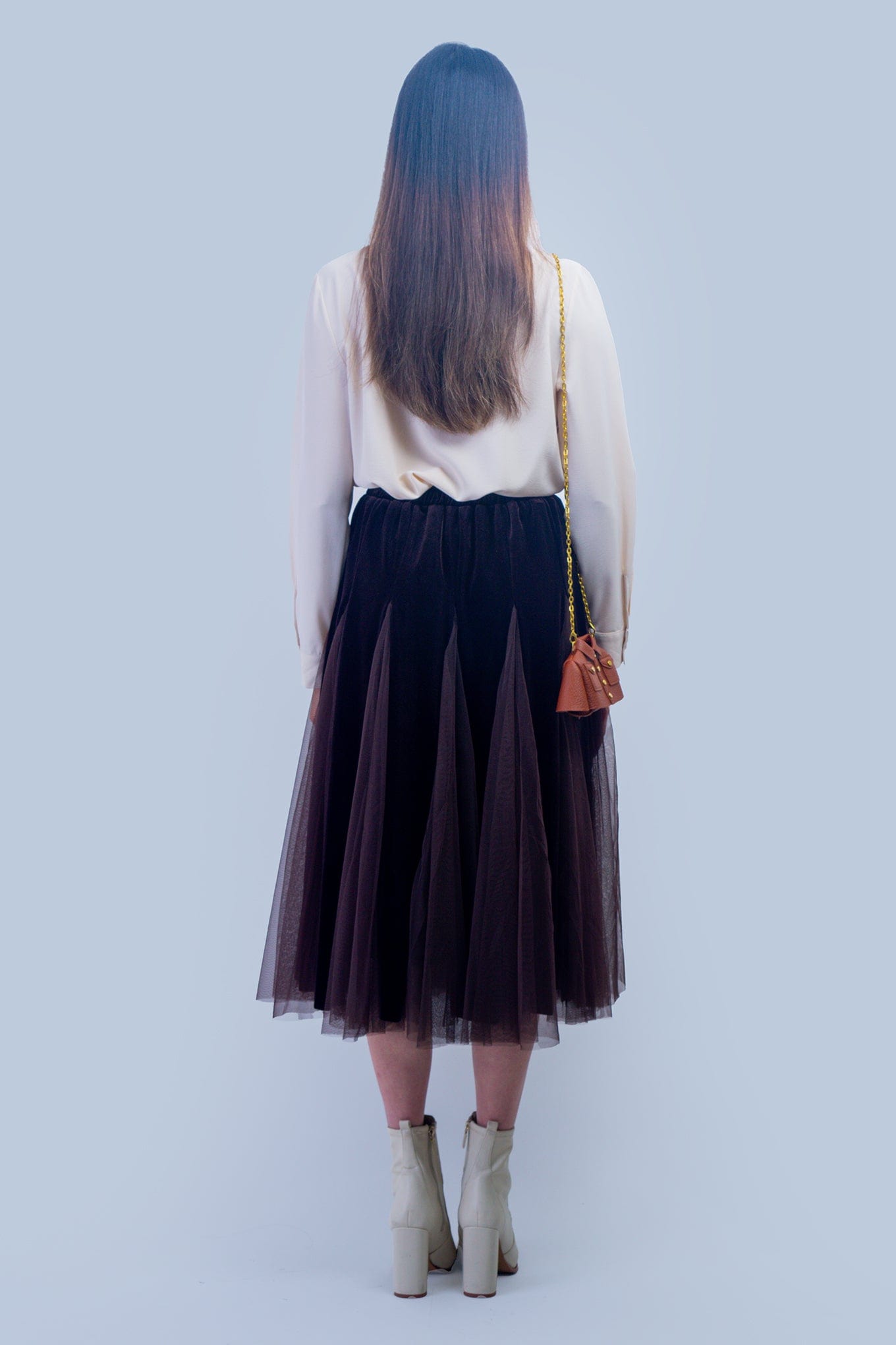 DCD SKIRTS One size Brown Velour Tulle Skirt