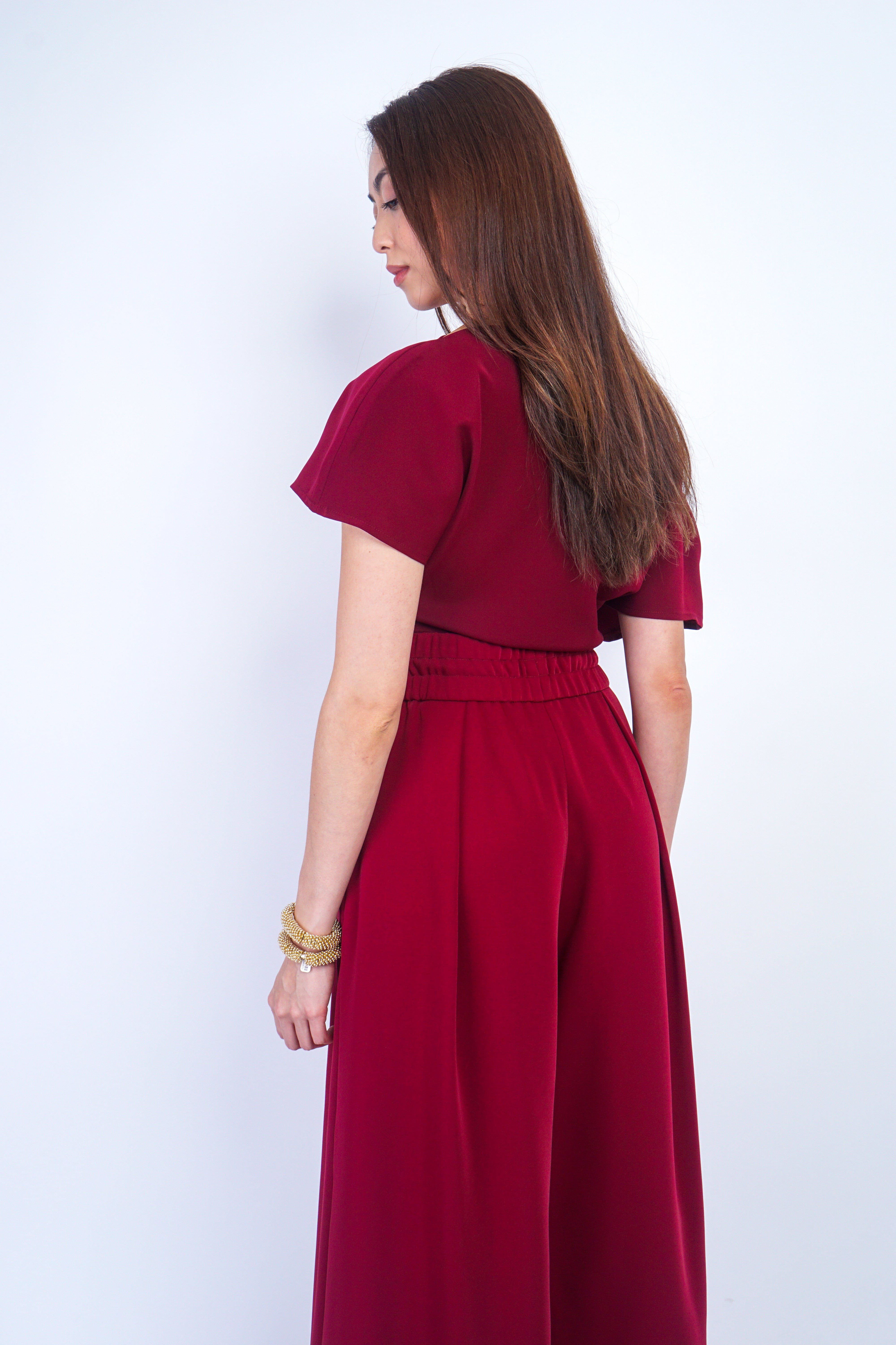 Chloe Dao TOPS Burgundy Micah Top