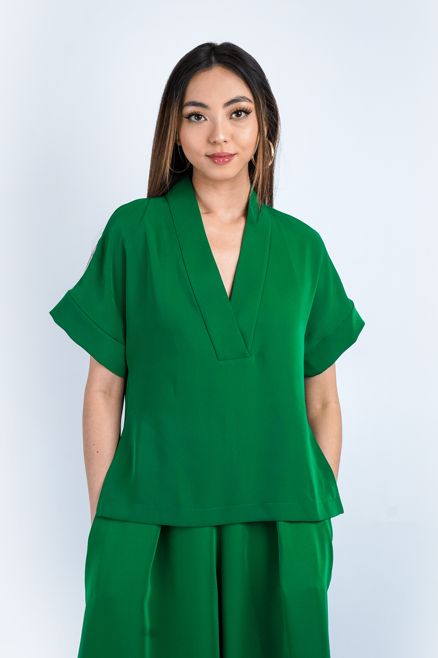 Chloe Dao TOPS Green Kimono Kiko Top