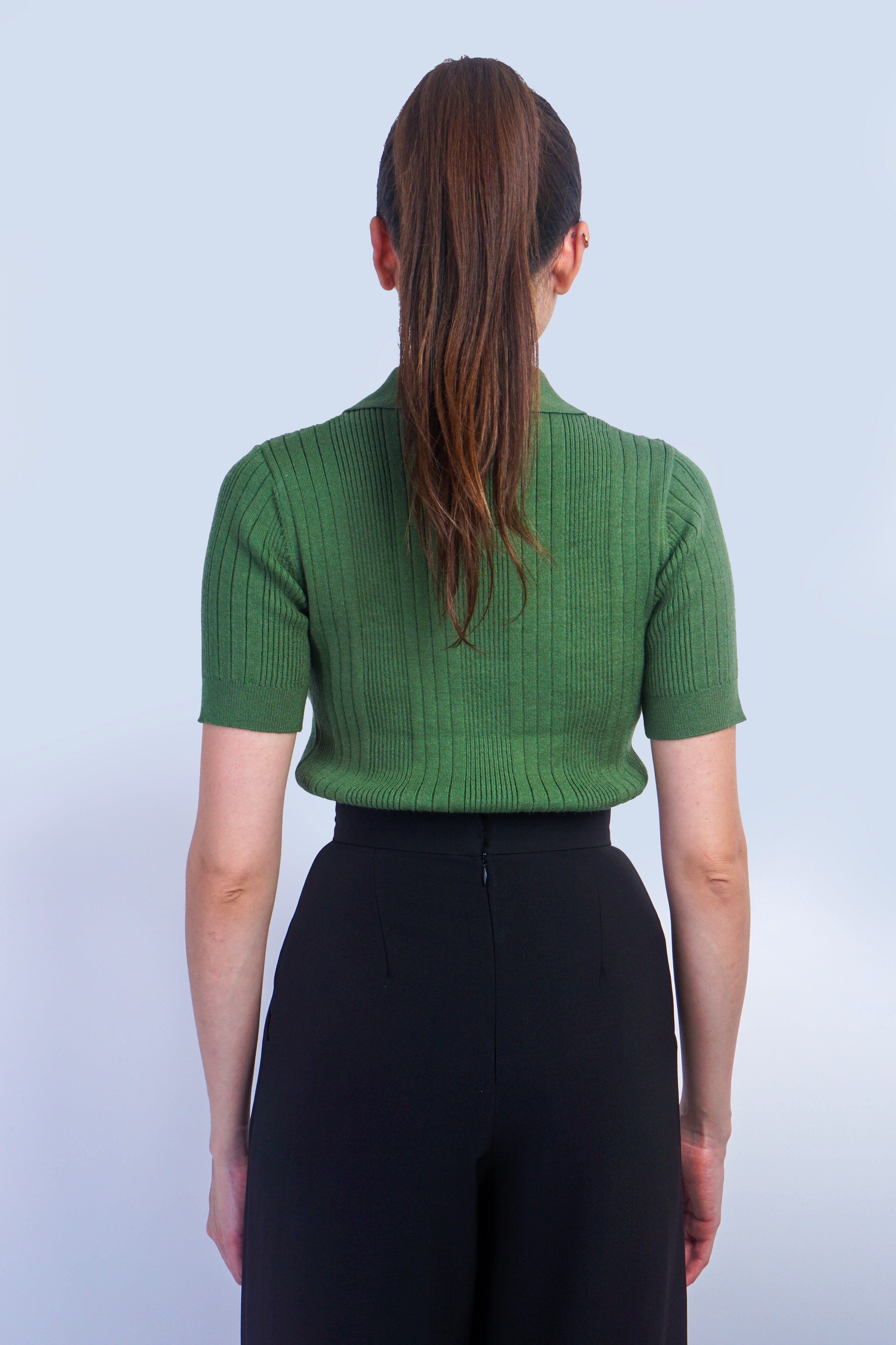 Private Label TOPS Olive Polo Sweater