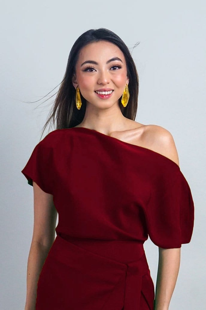 Chloe Dao TOPS PREORDER Burgundy Micah Top
