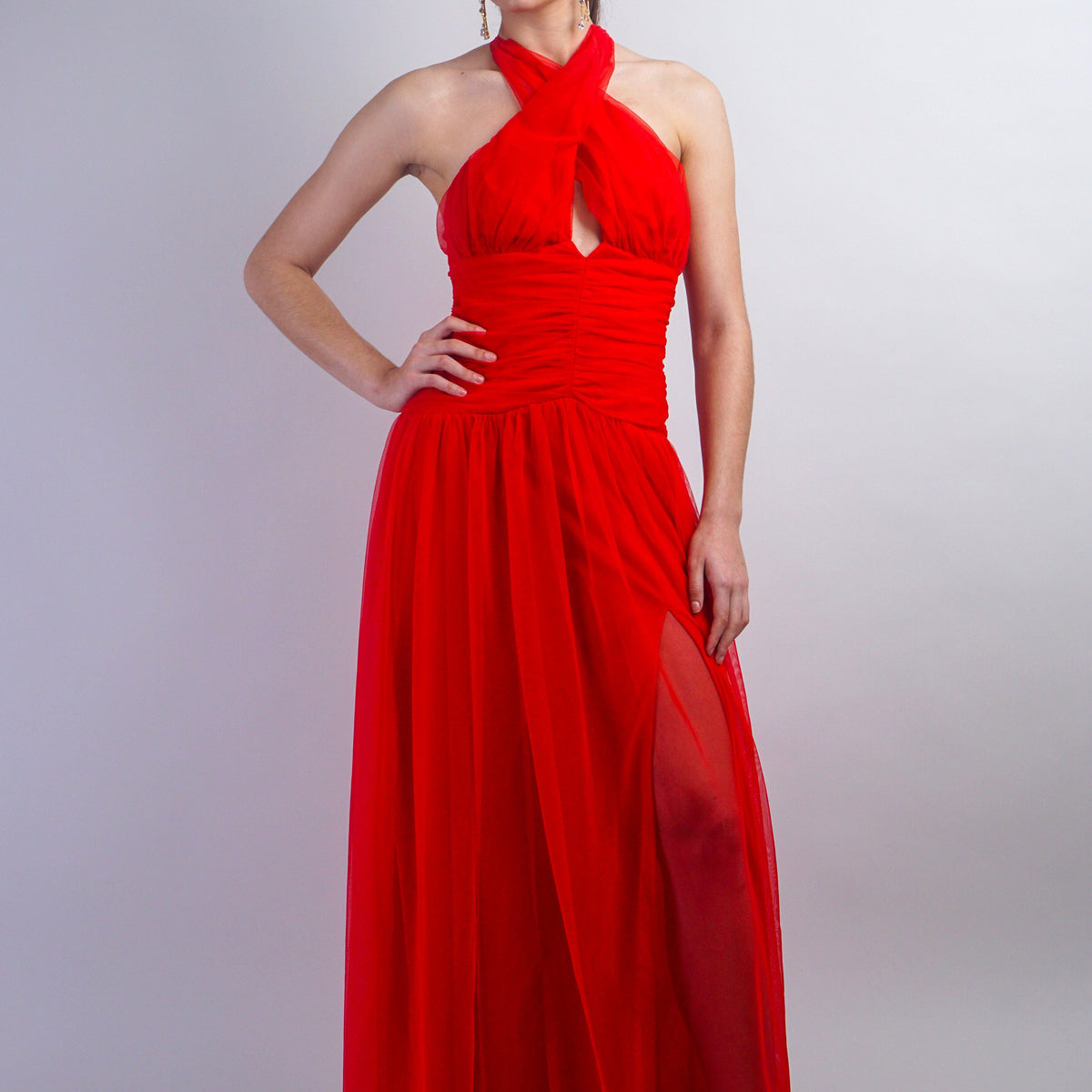 Red Cross Body Halter Gown | Women's Clothing and Accessories | Houston, TX Red Cross Body Halter Gown | Women's Clothing and Accessories | Houston, TX