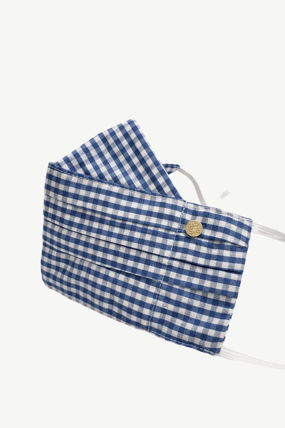 Safely Sip Face Masks Safely Sip Mask in Ice Blue Gingham - Chloe Dao