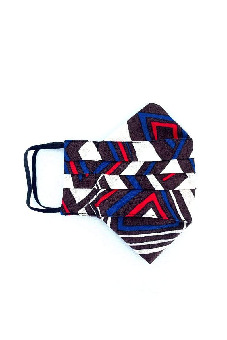 Safely Sip Face Masks Safely Sip Mask in Red Deco Diamond Print S/M - Chloe Dao