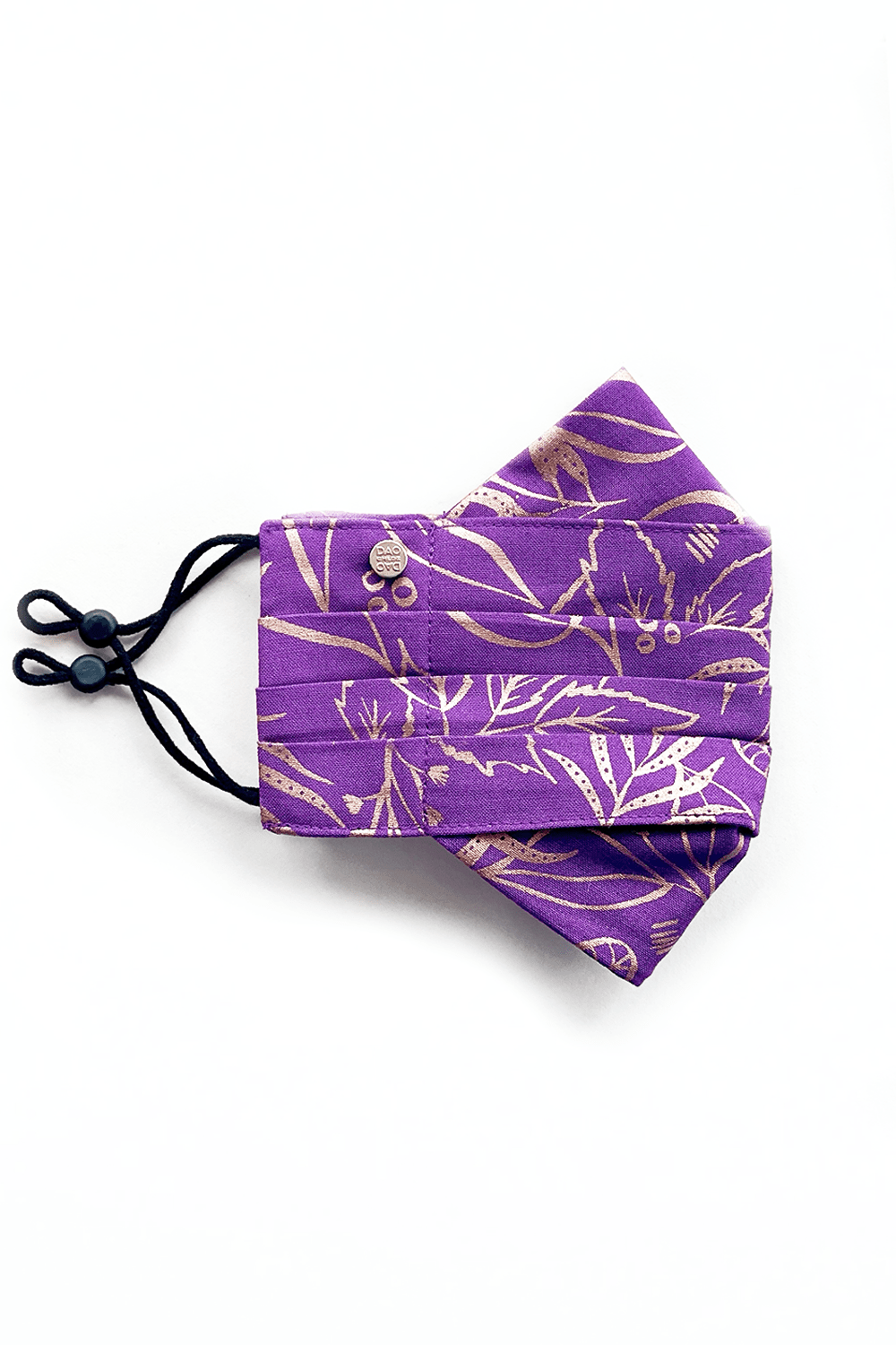 Safely Sip Face Masks Safely Sip Mask Tropical Gold Flower - Purple - Chloe Dao